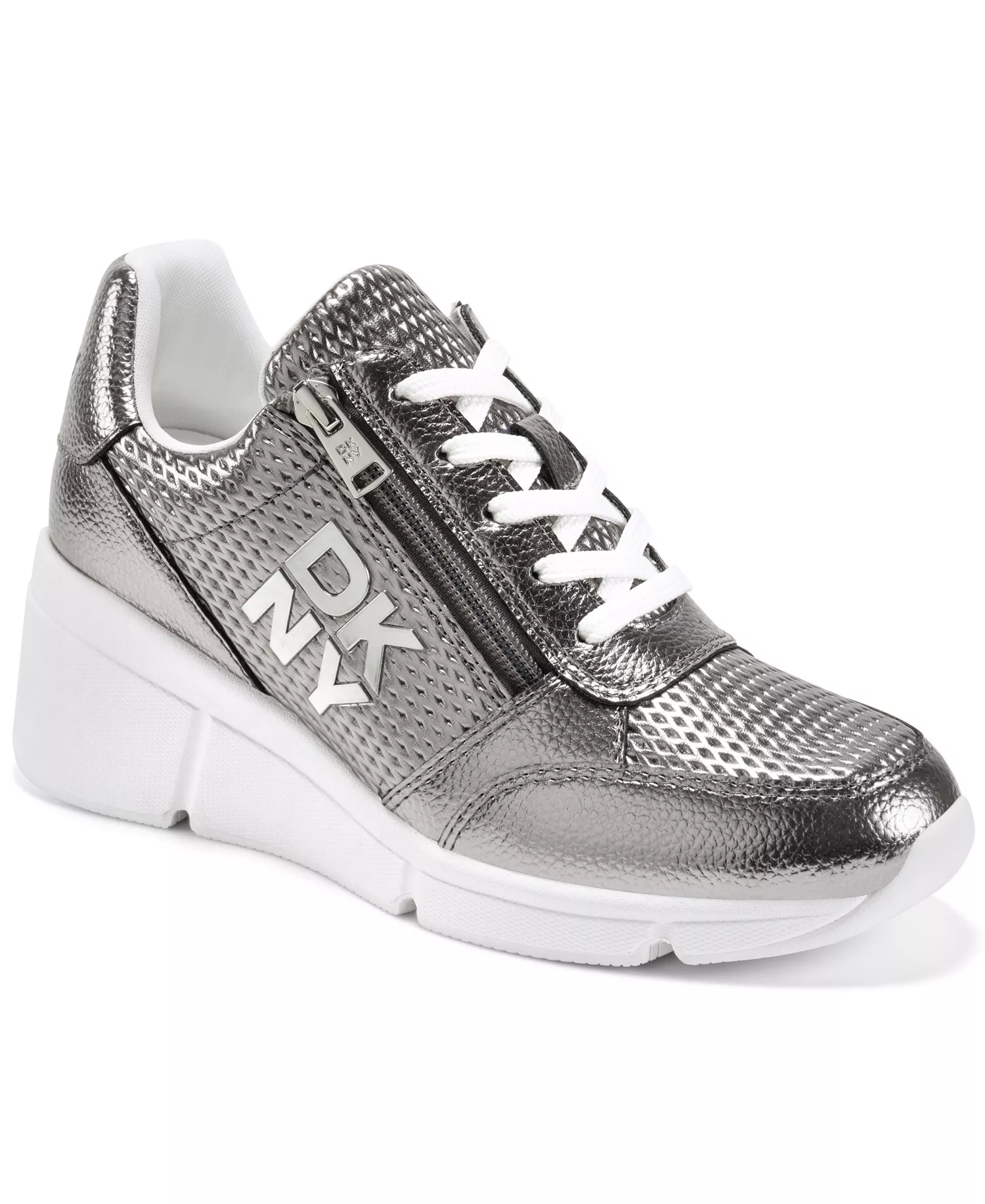 Women's Sorvino Wedge Sneakers - Nickel - 5.5M