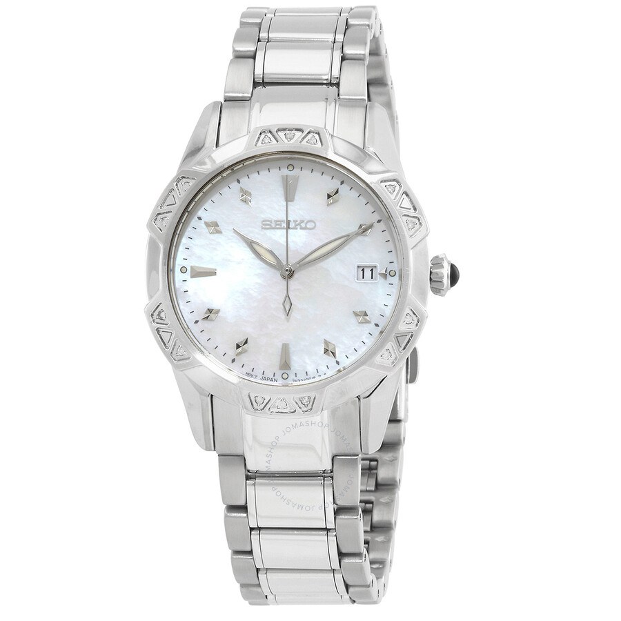 Seiko Quartz Crystal White Dial Ladies Watch