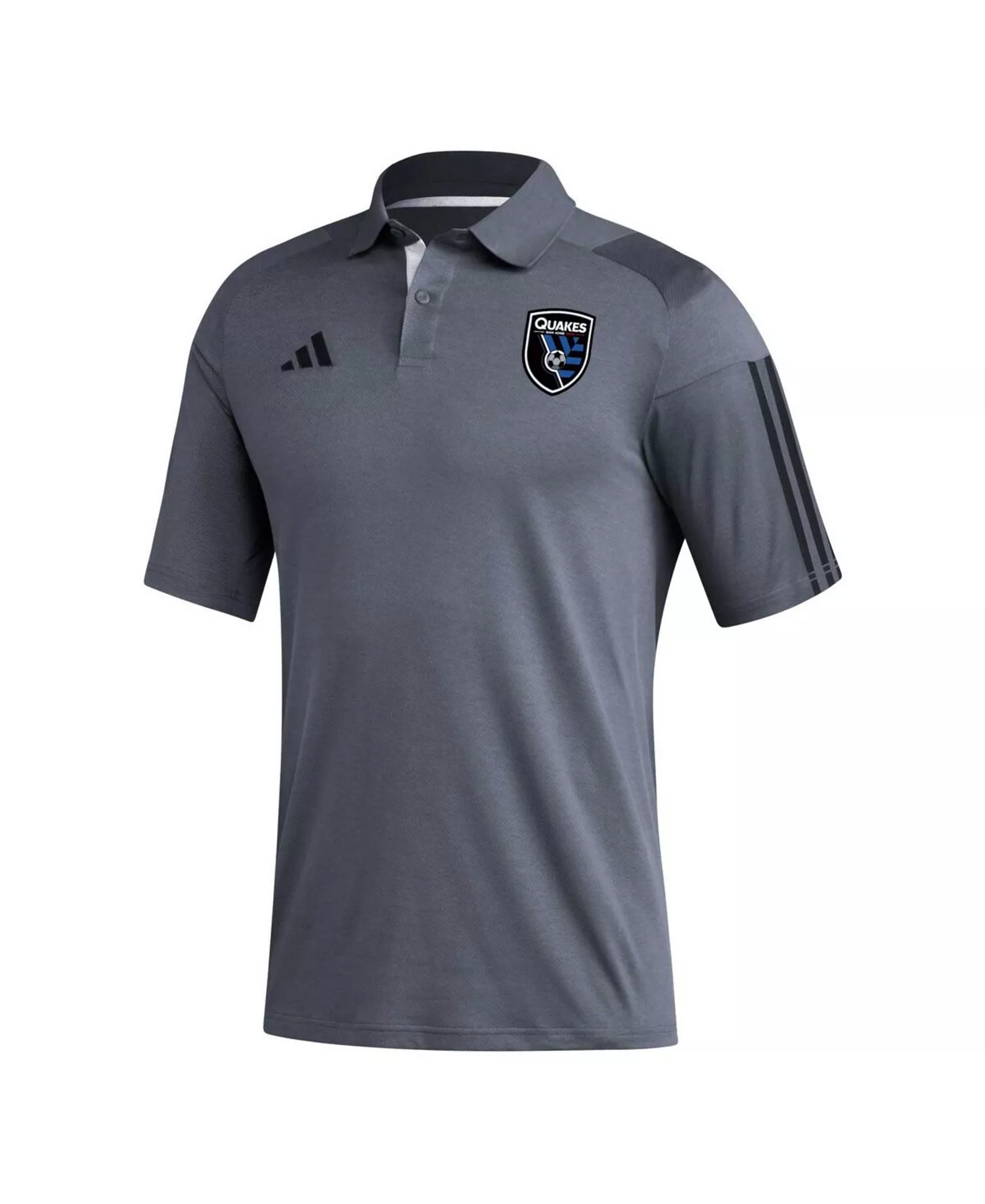 Men's Gray San Jose Earthquakes 2023 On-Field Training Polo Shirt - Gray - M