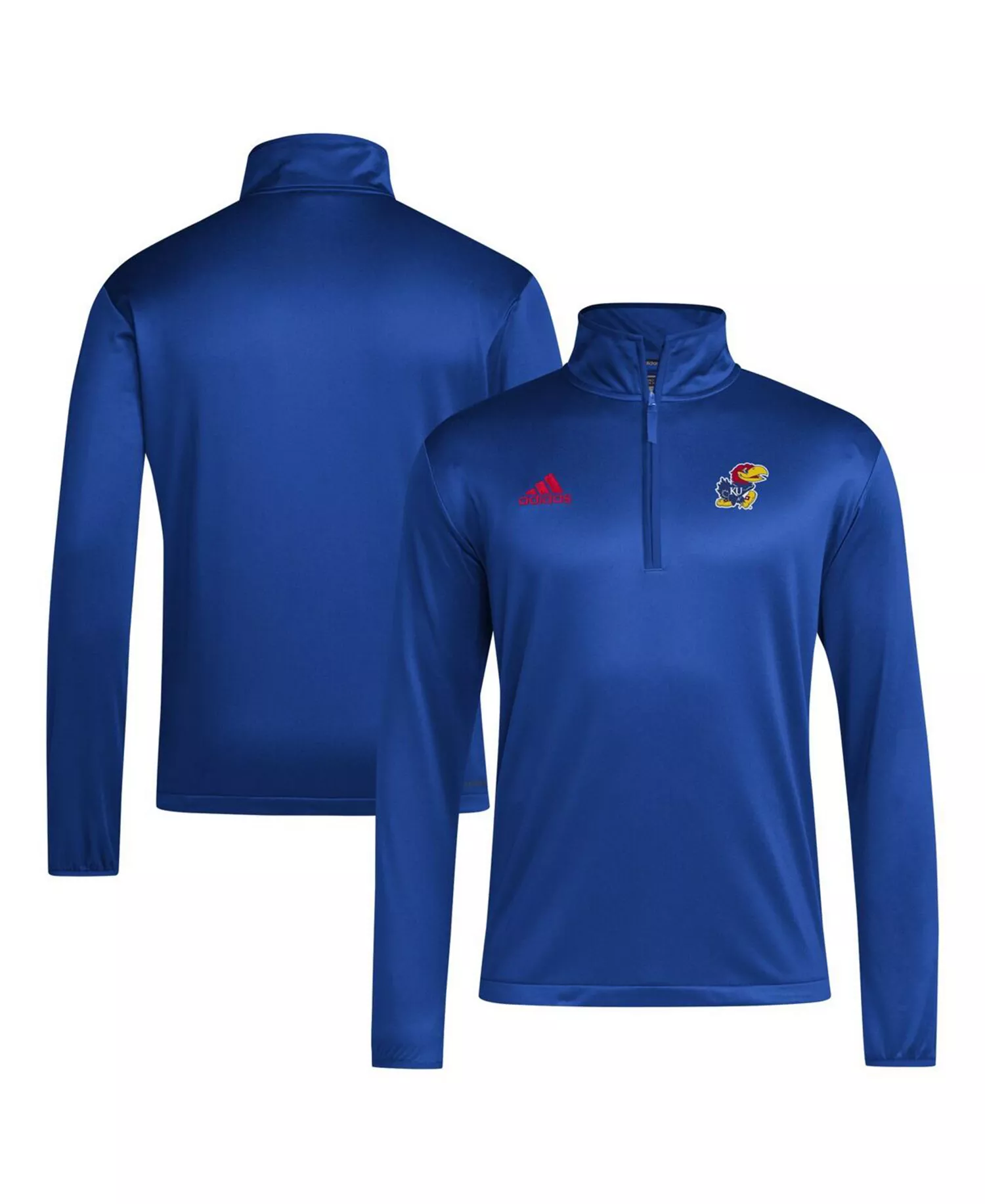 Men's Royal Kansas Jayhawks 2024 Coaches Sideline Quarter-Zip Top - Royal - 2XL