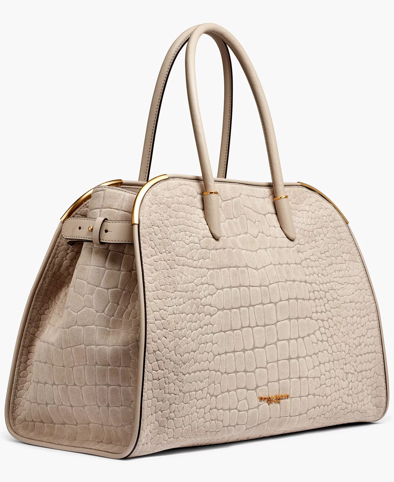 Satin Croco Extra Large Tote Bag - Moth - ONE SIZE