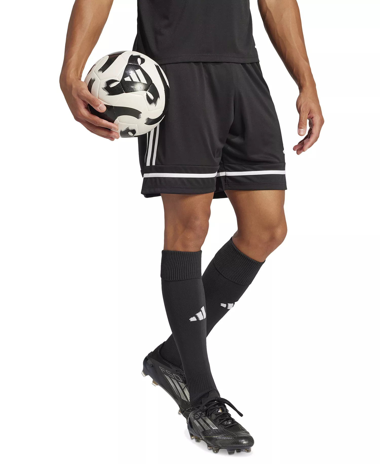 Men's Regular-Fit Squad 25 Logo Shorts - Black/blac - 2XL