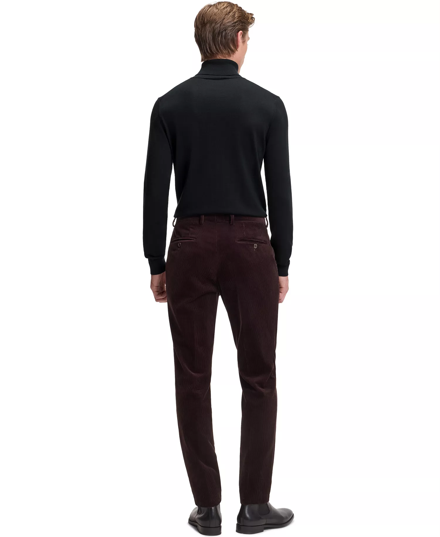 Men's BECKHAM x BOSS Cashmere Rollneck Sweater - Dark Blue - L