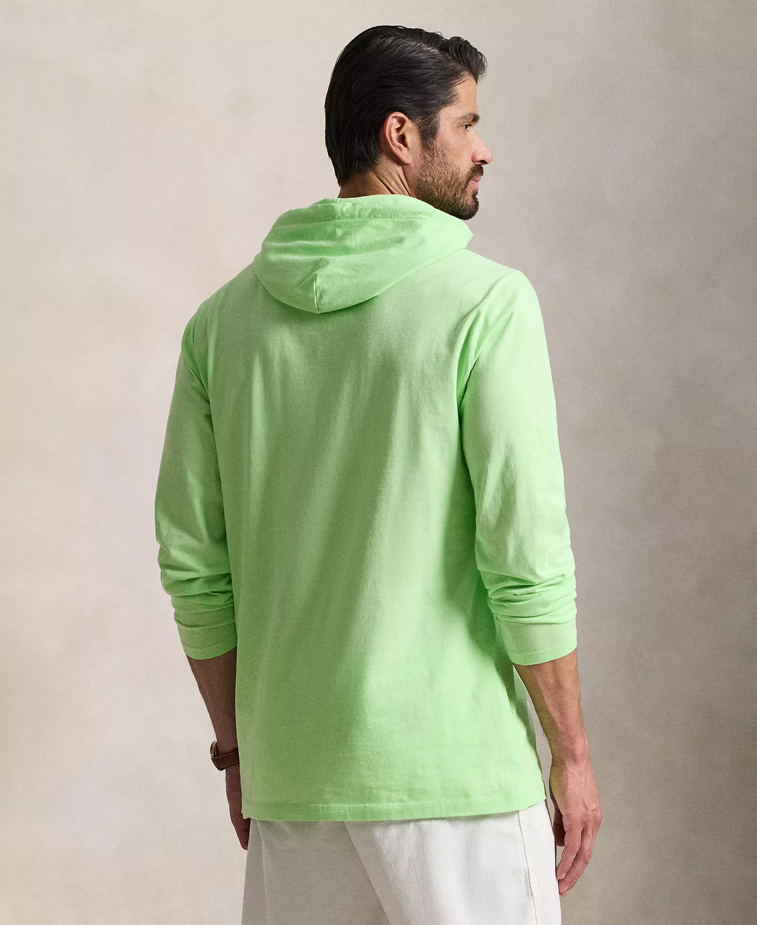 Men's Big & Tall Long-Sleeve Hooded T-Shirt - Cruise Lime - 2LT