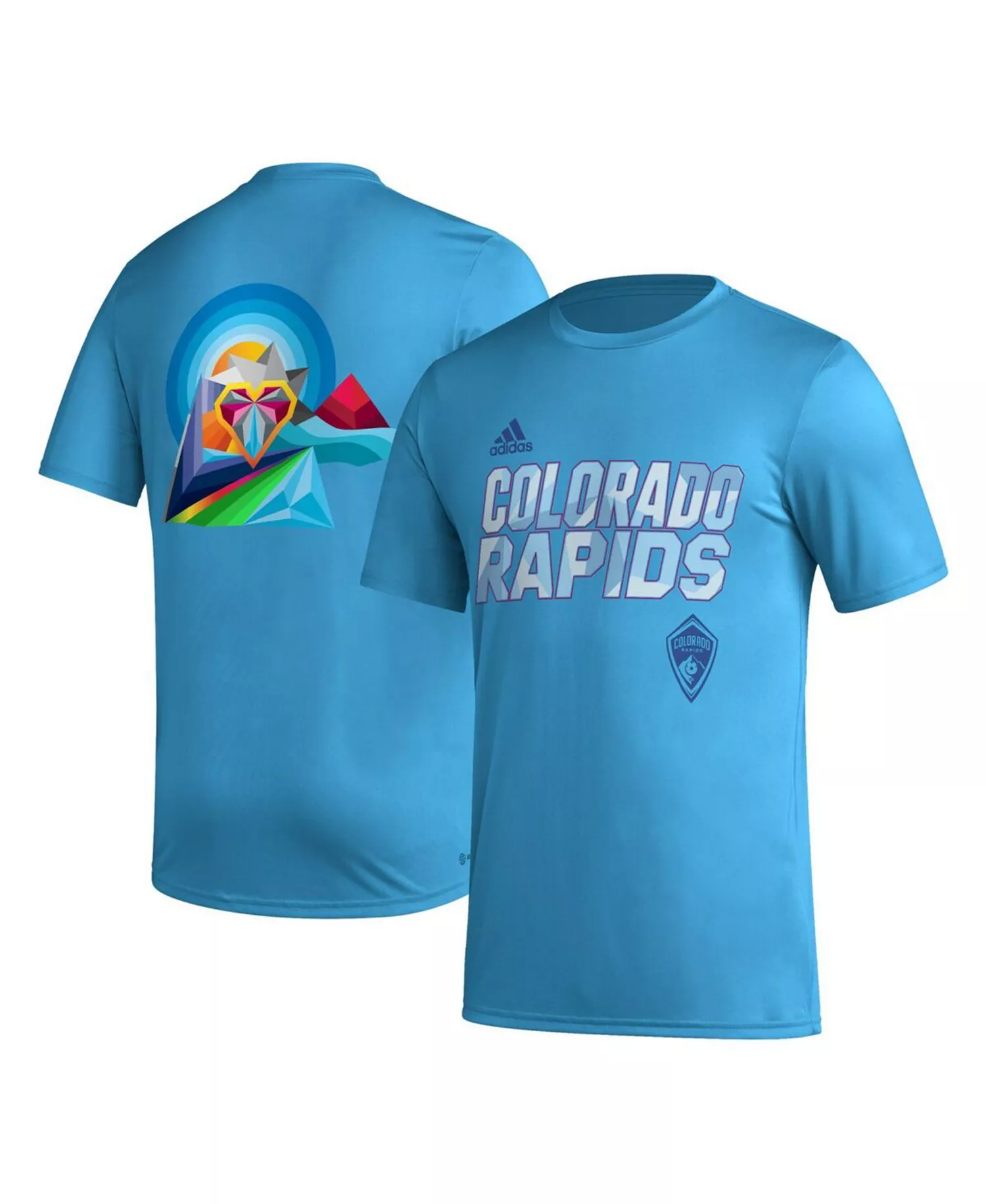 Men's Sky Blue Colorado Rapids Team Jersey Hook AEROREADY T-shirt - Sky Blue - L