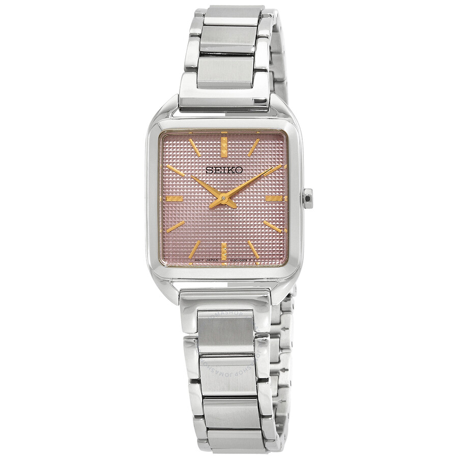 Seiko Essentials Quartz Pink Dial Ladies Watch