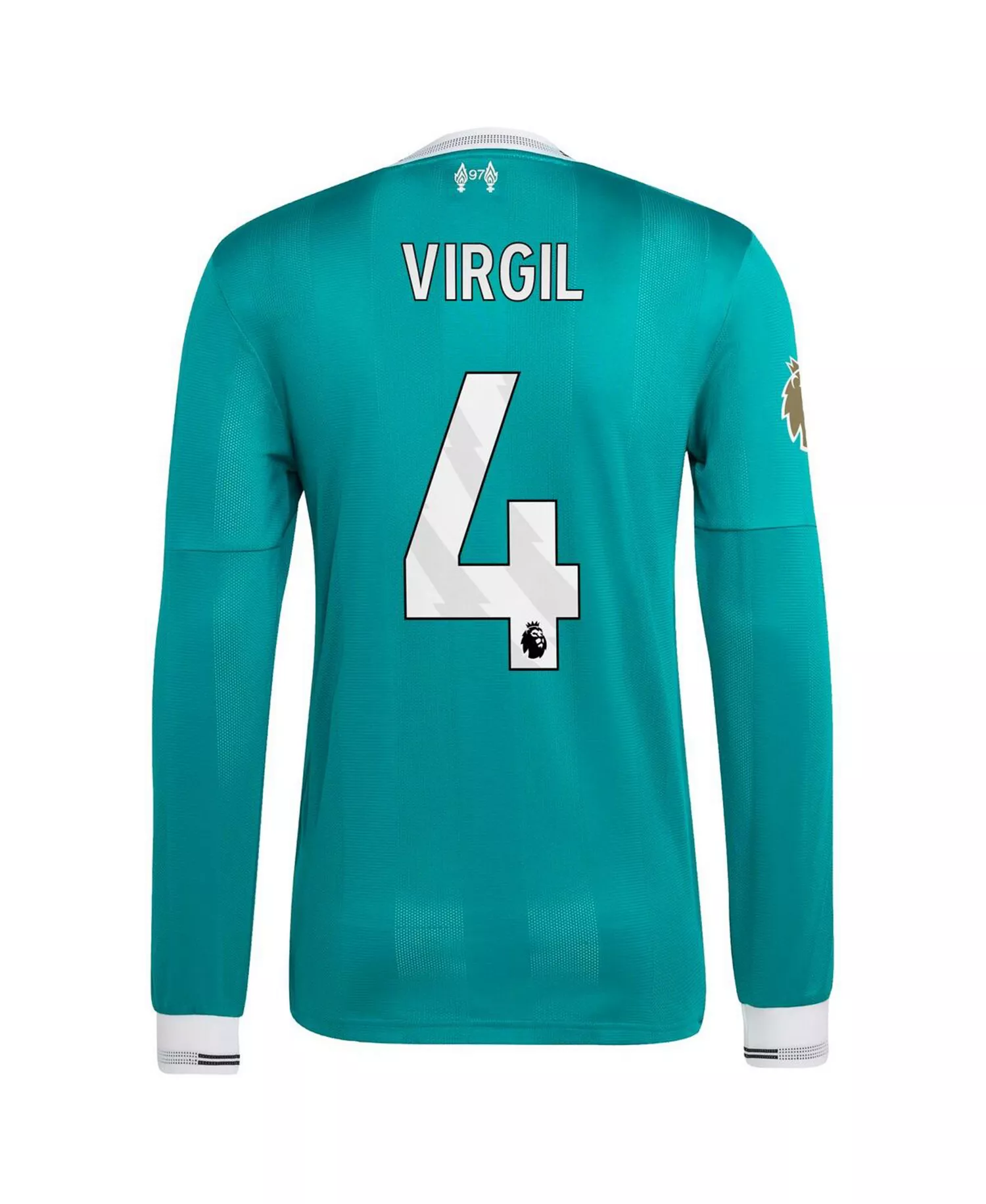 Men's Virgil van Dijk Green Liverpool 2025/26 Third Authentic Long Sleeve Player Jersey - Green - S