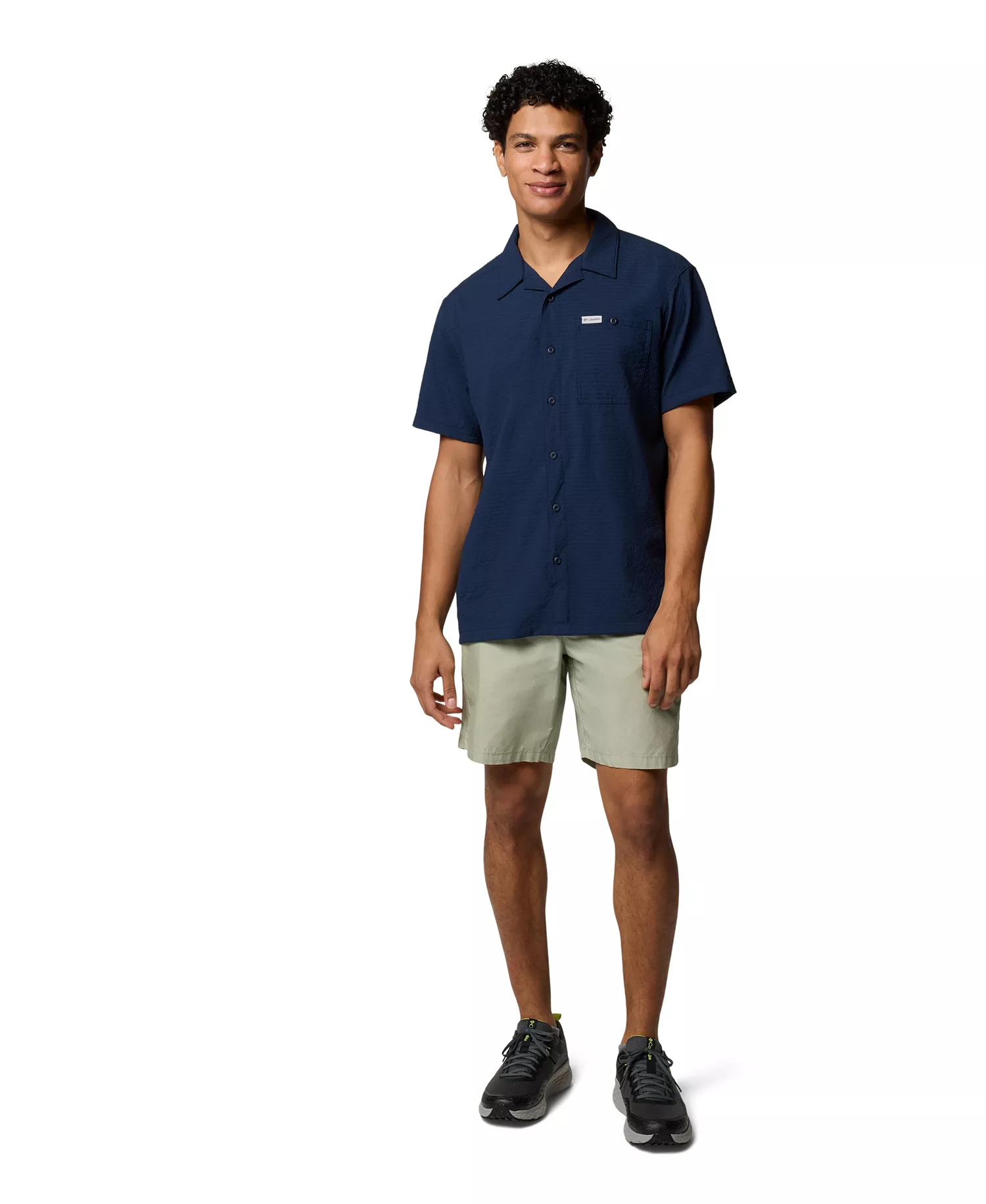 Men's Utilizer Short-Sleeve Camp Shirt - Collegiate - L