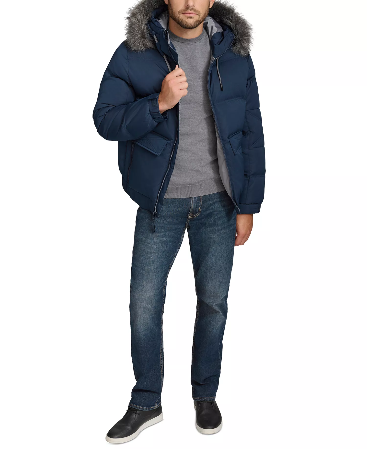 Men's Lithgow Puffer Jacket - Ink - M