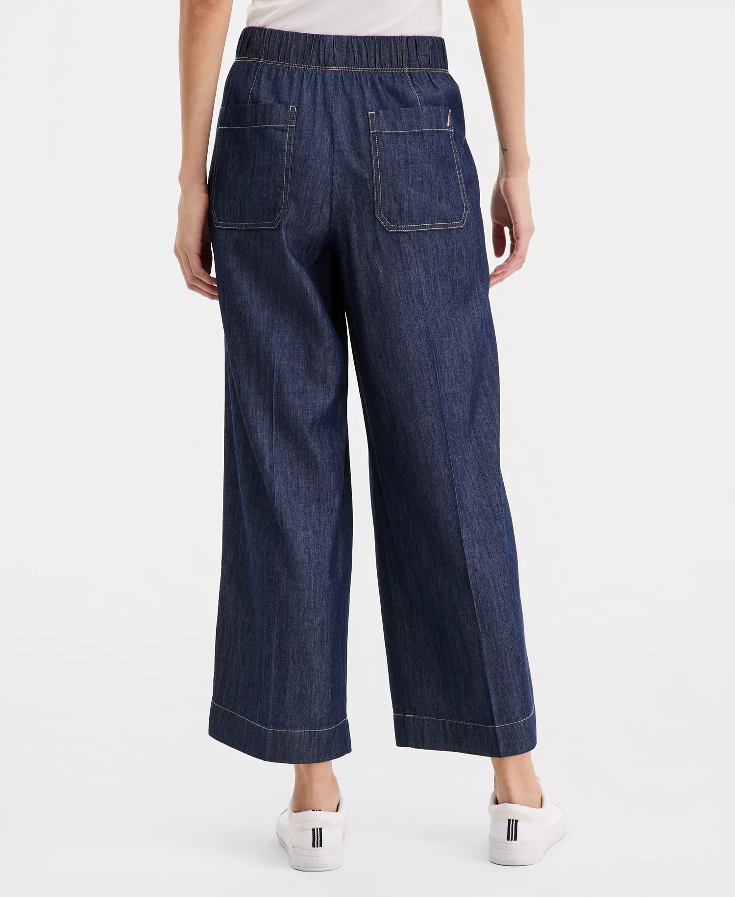 Jeans Women's Pleated-Waist Pants - Dark Azure - L
