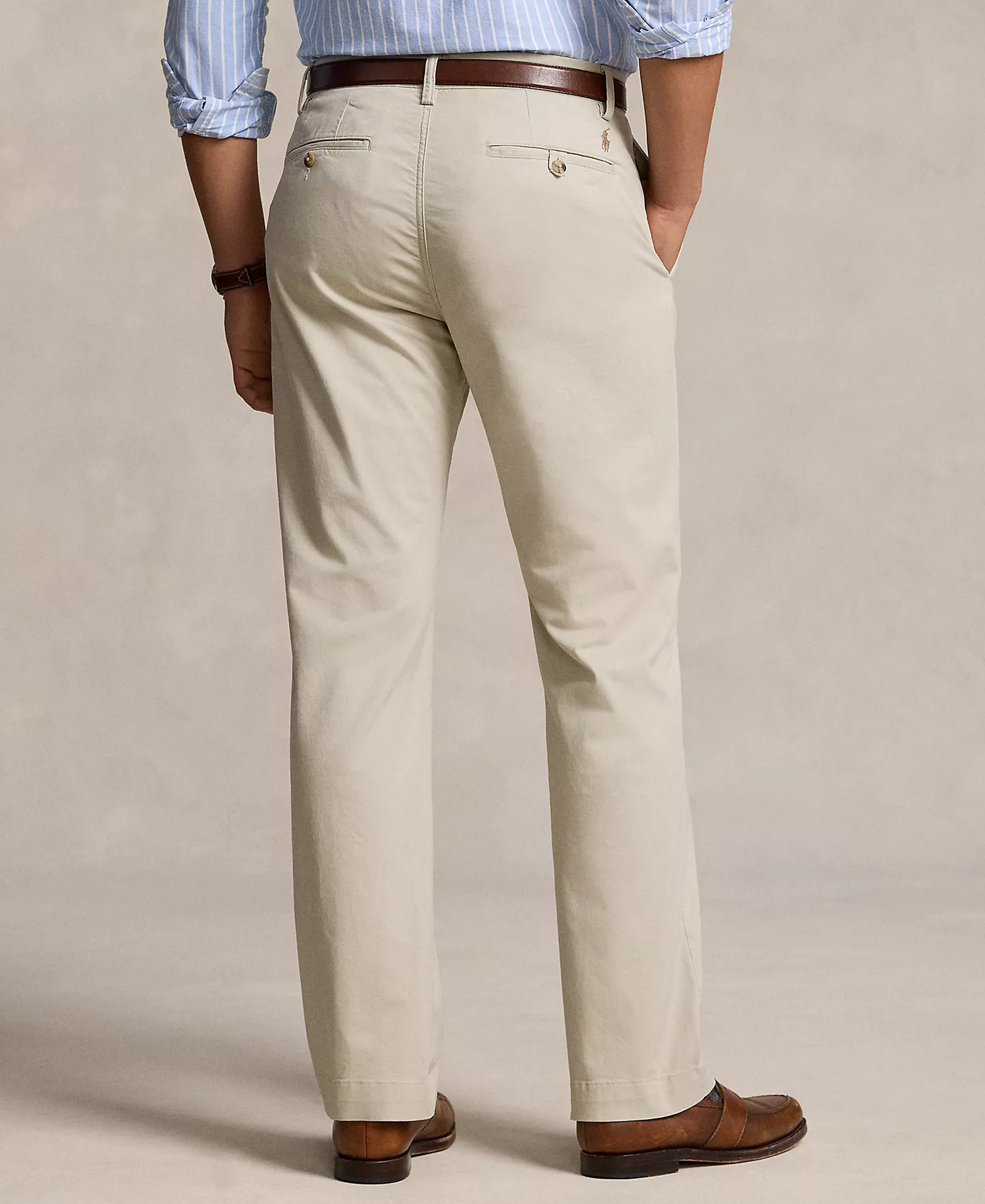 Men's Stretch Classic-Fit Chino Pants - Classic Stone - 30 - 30