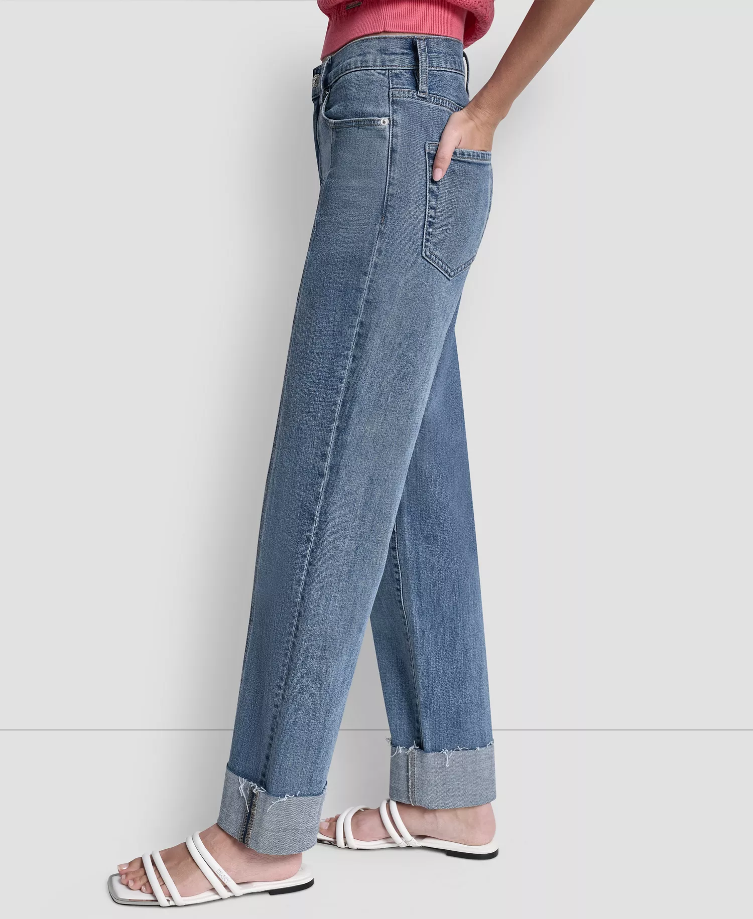 Women's High-Rise Seamed Classic Straight Leg Jeans - Westside - 24