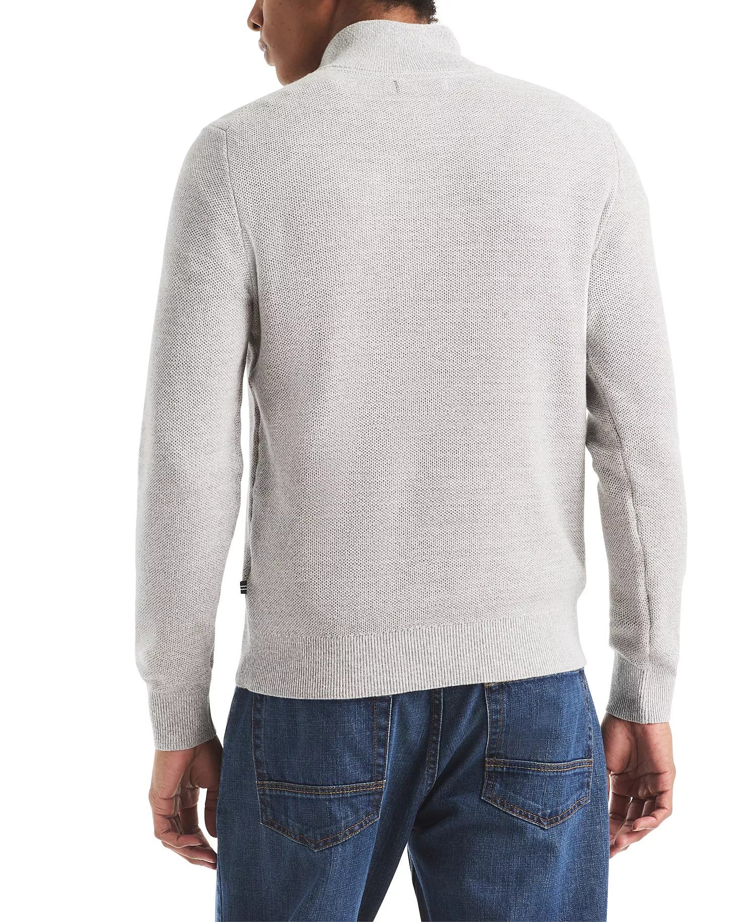 Men's Ribbed Collar Sweater - Sail White - 2XL