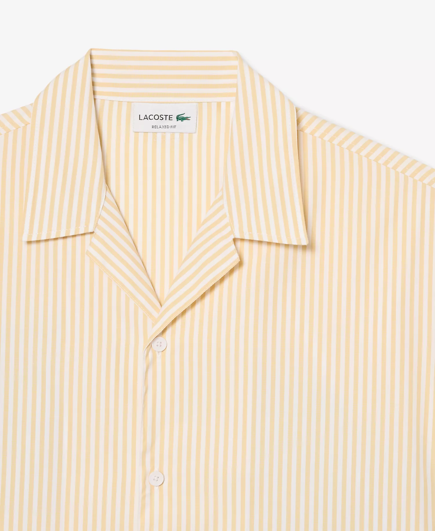 Men's Relaxed-Fit Striped Crocodile Shirt - White/Millet - 2XL