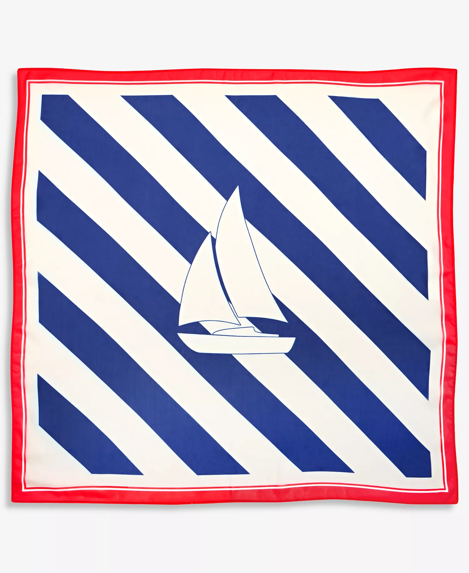 Sailboat Stripe Scarf, Macy's Exclusive - Navy Multi - OS