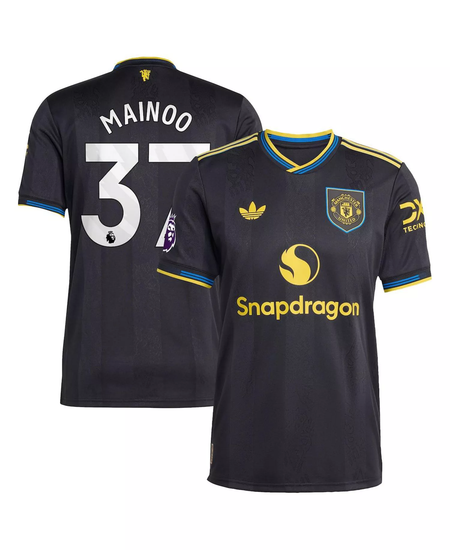 Men's Kobbie Mainoo Black Manchester United 2025/26 Third Authentic Player Jersey - Black - 2XL