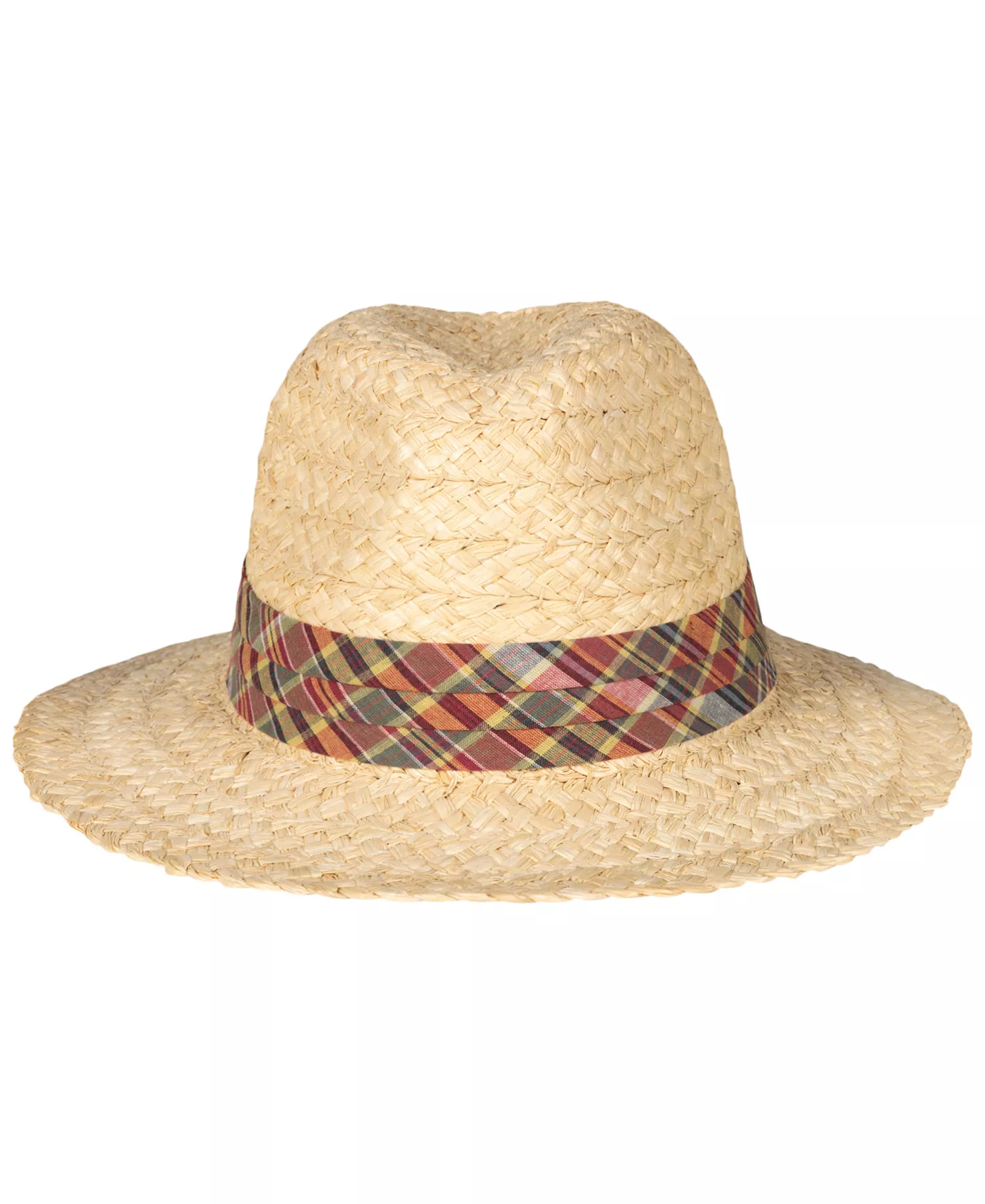 Men's Classic Madras Band Hat - Natural - ONE SIZE