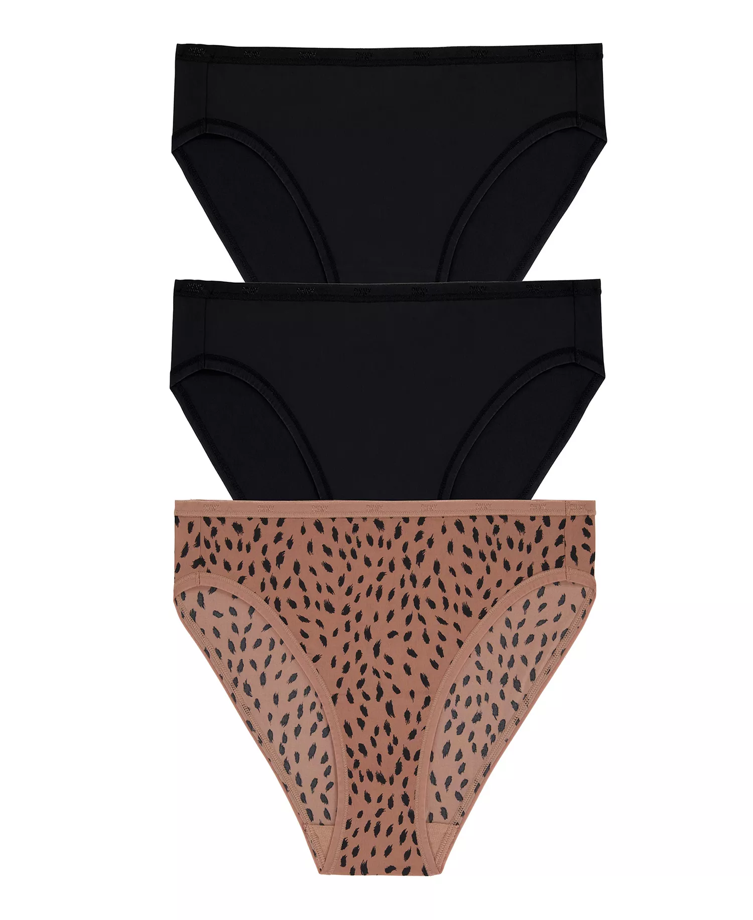 Women's Micro Bikini Underwear 3 Pack DK8302P3 - BlackAnimalPrt - L