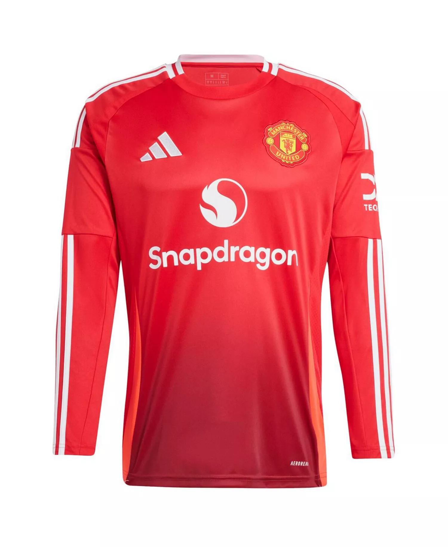Men's Red Manchester United 2024/25 Home Long Sleeve Replica Jersey - Red - XL