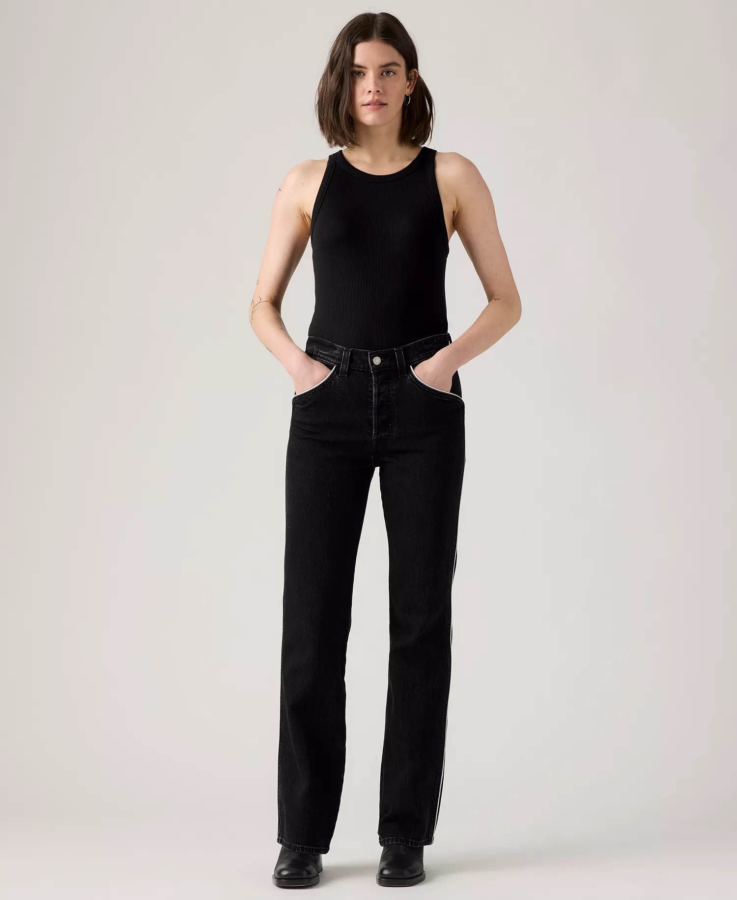 Premium Women's Wedgie Boot Piping High Rise Jeans - Sunset Rid - 24R