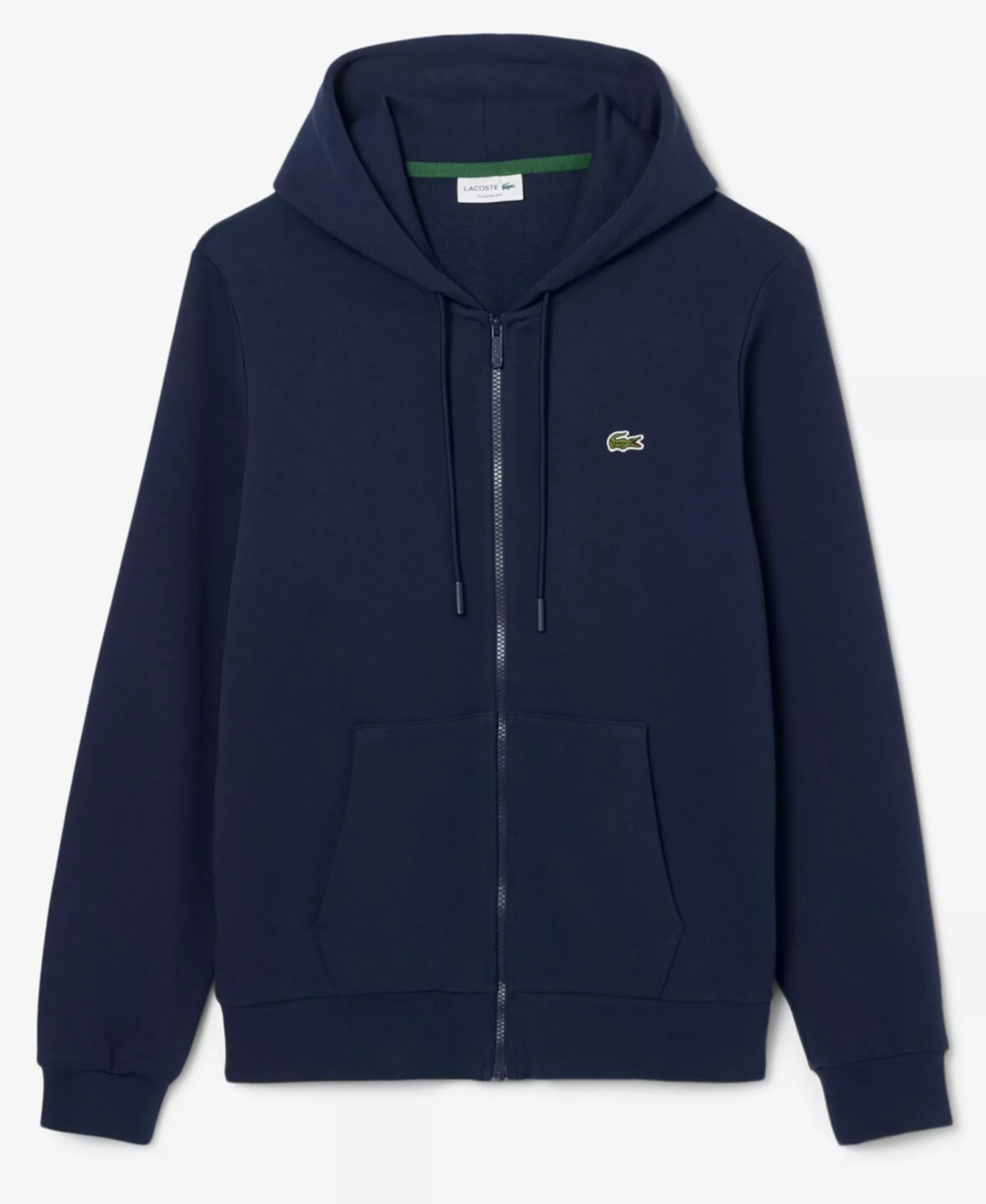 Men's Zip-Up Fleece Hoodie - 1Navy Blue - 2XL