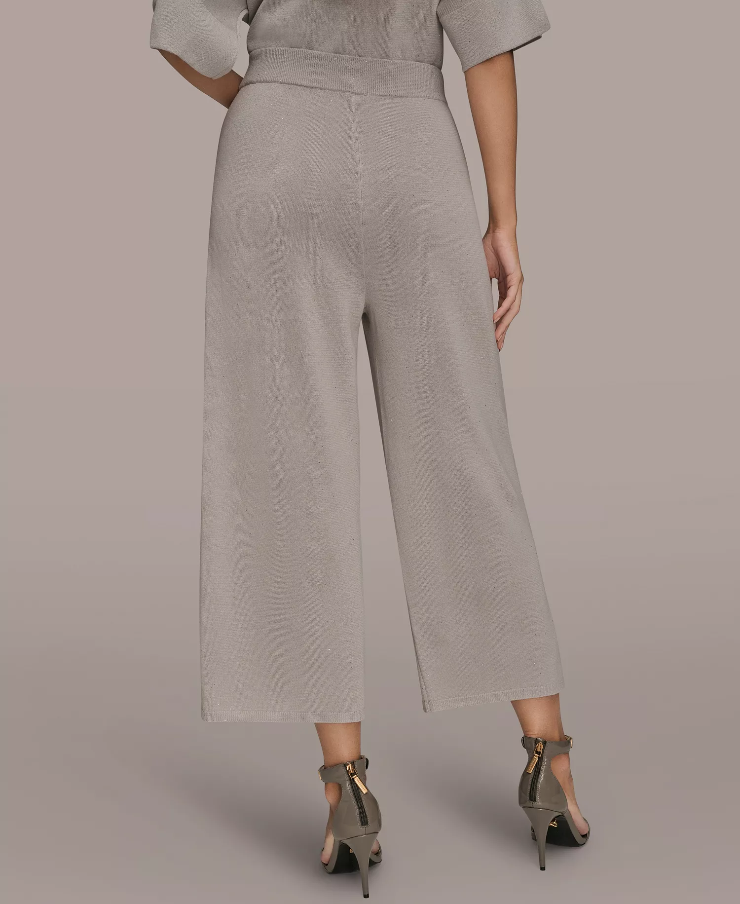 Women's Sequin Detail Wide Leg Pants - Vapor - L