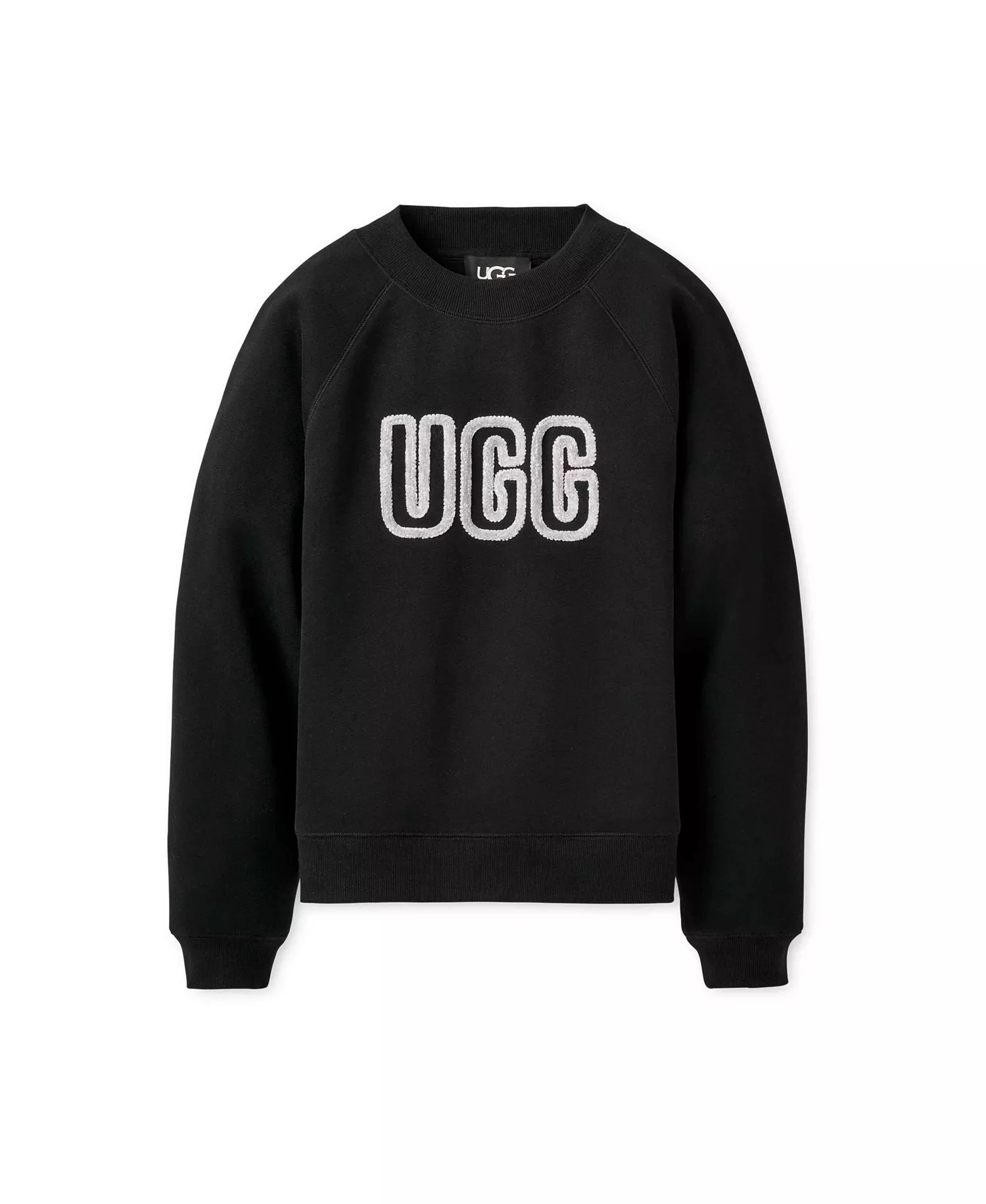 UGG Women's Logo Crewneck Sweatshirt - Black - L