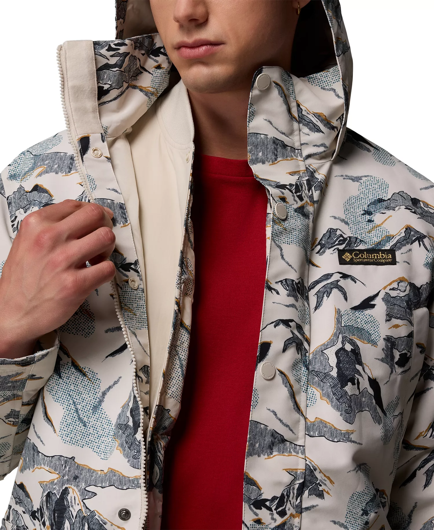Men's High Cascades Interchange Reversible Bomber Jacket - Dark stone - M