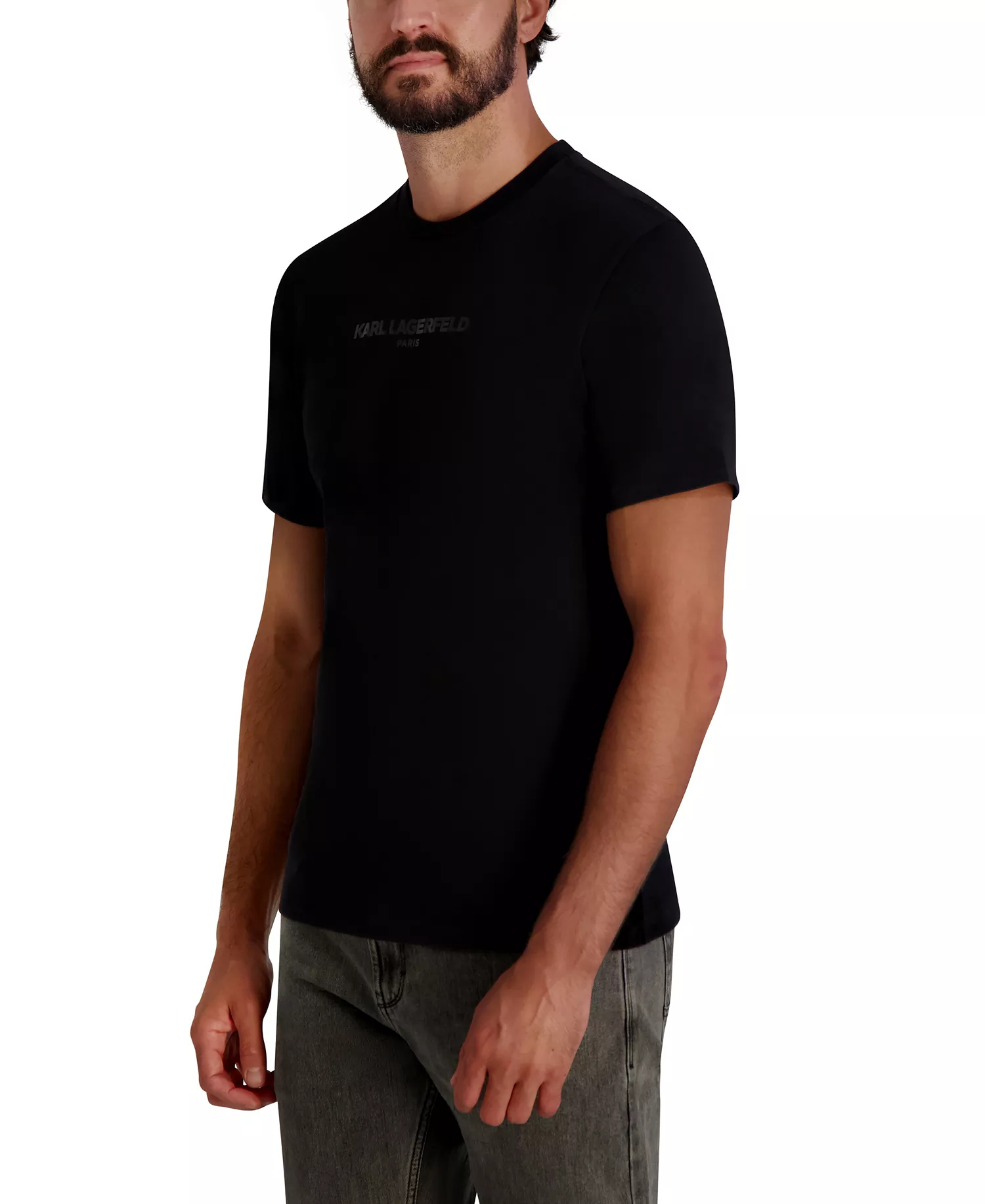 Men's Short Sleeve Crewneck Logo T-Shirt - Black - 2XL