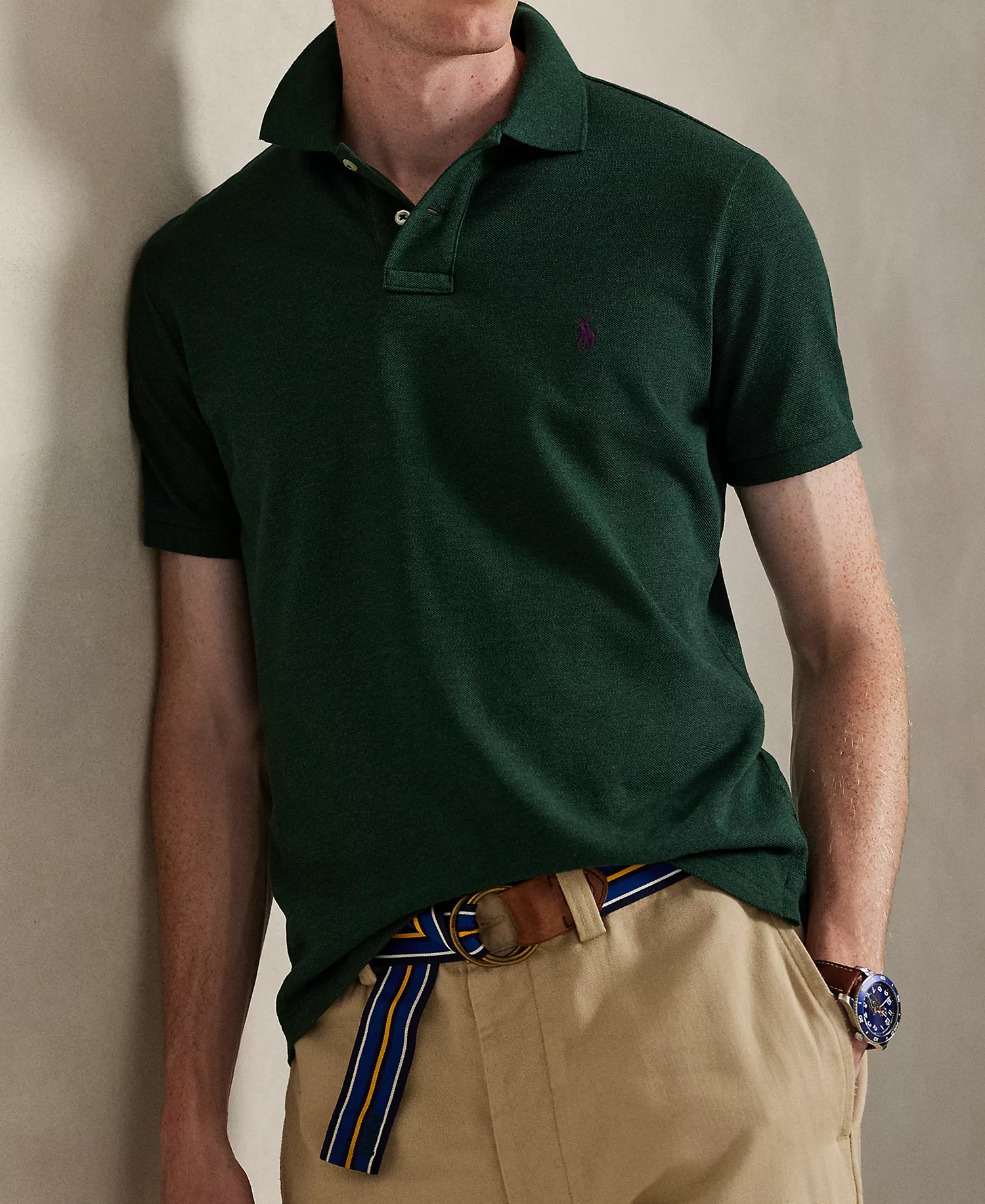 Men's Classic-Fit Cotton Polo Shirt - Bedford Orange - 2XL