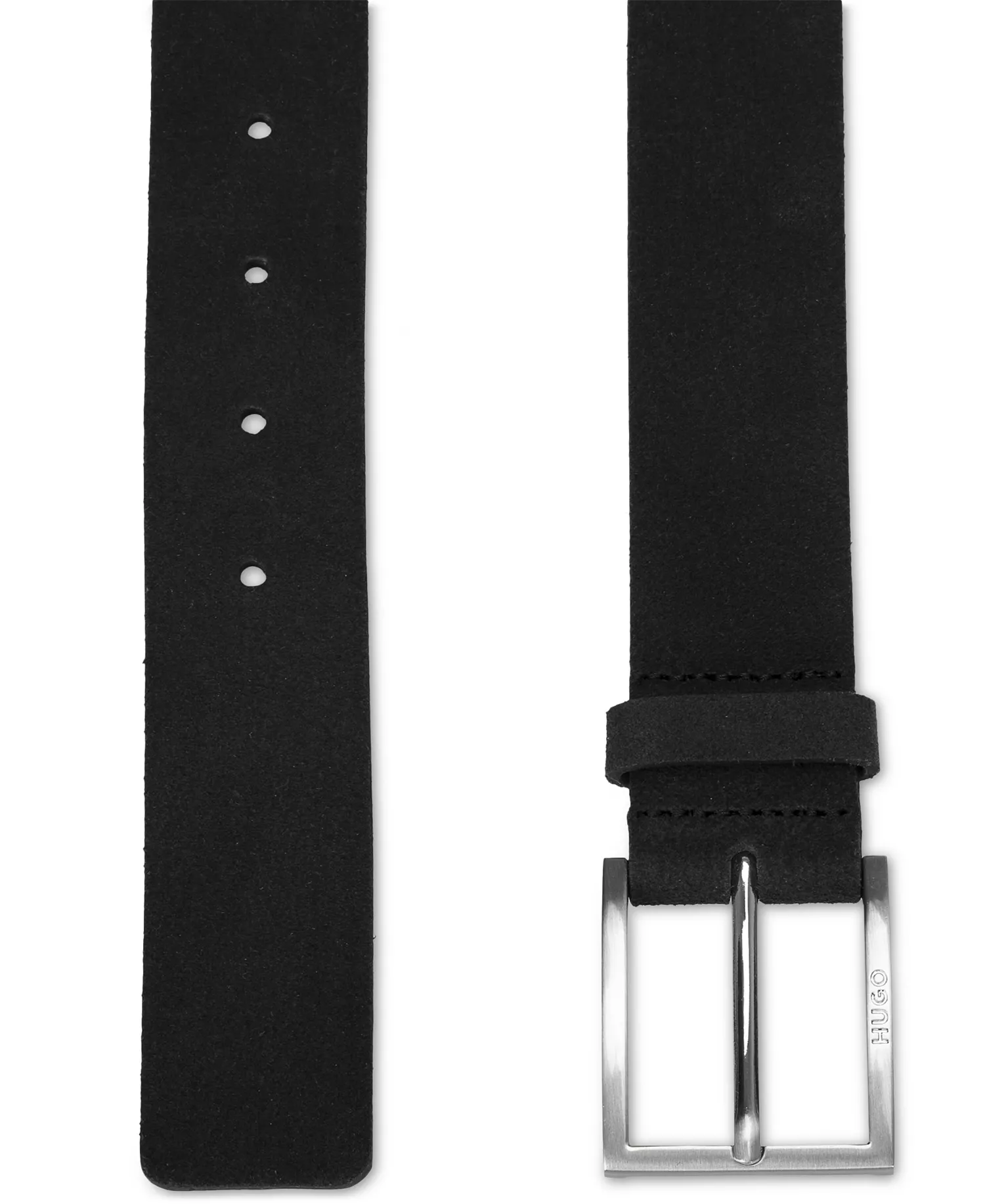 Hugo Boss Men's Sized Suede Belt - Black - 30