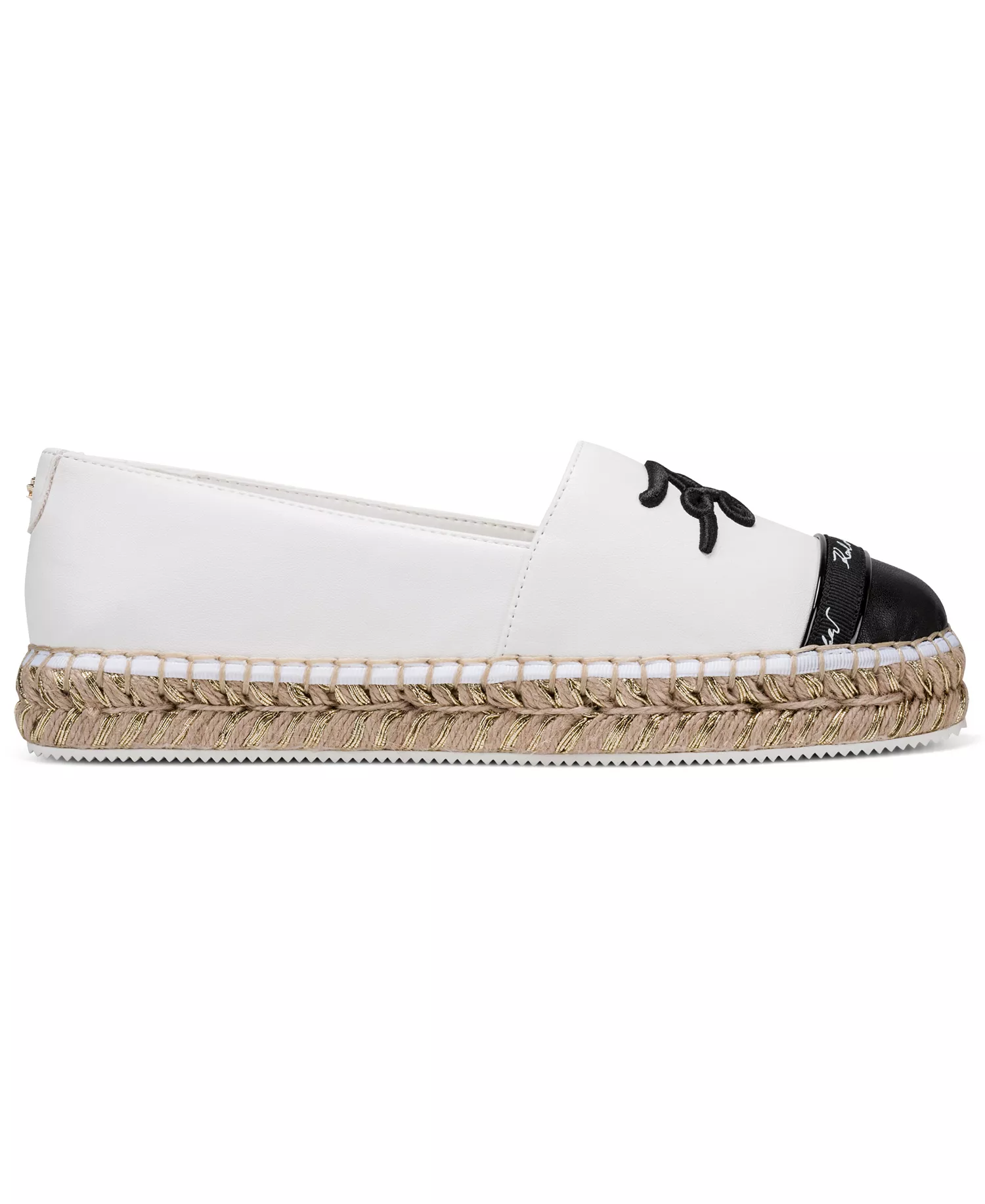Women's Millicent Slip-On Espadrilles - Bright White/Black - 8.5
