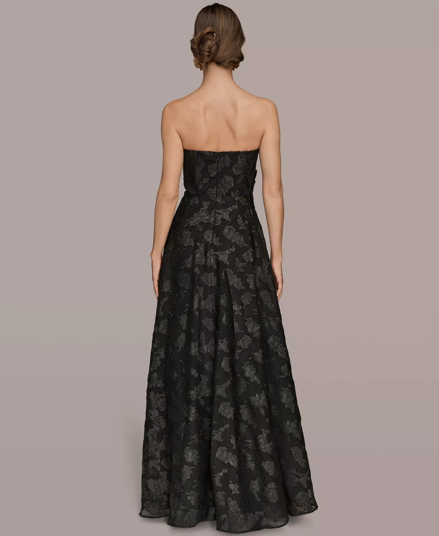Women's Strapless Ball Gown - Black - 10