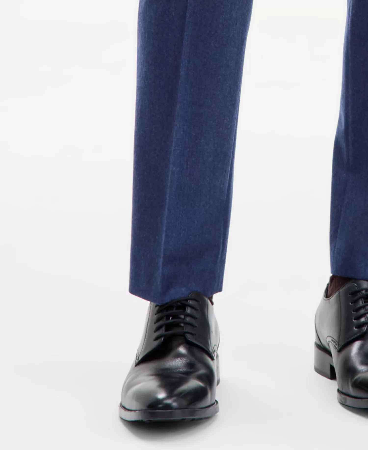 Men's Modern-Fit Pure Wool Suit Separate Pants  - Blue - 29 - 30