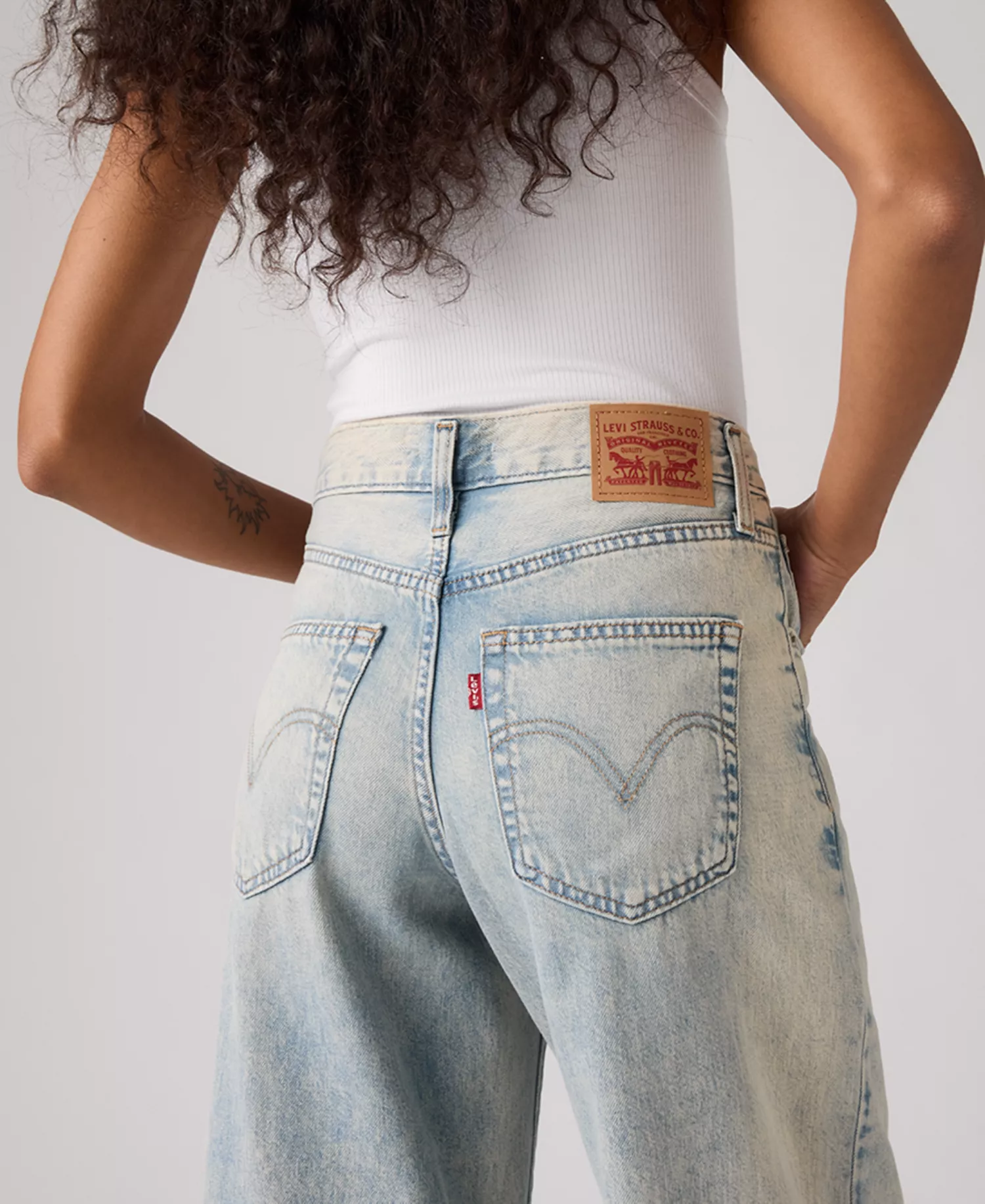 Women's Wide-Leg Ankle Goodbye Jeans - A Little Hazy 94 Baggy - 24