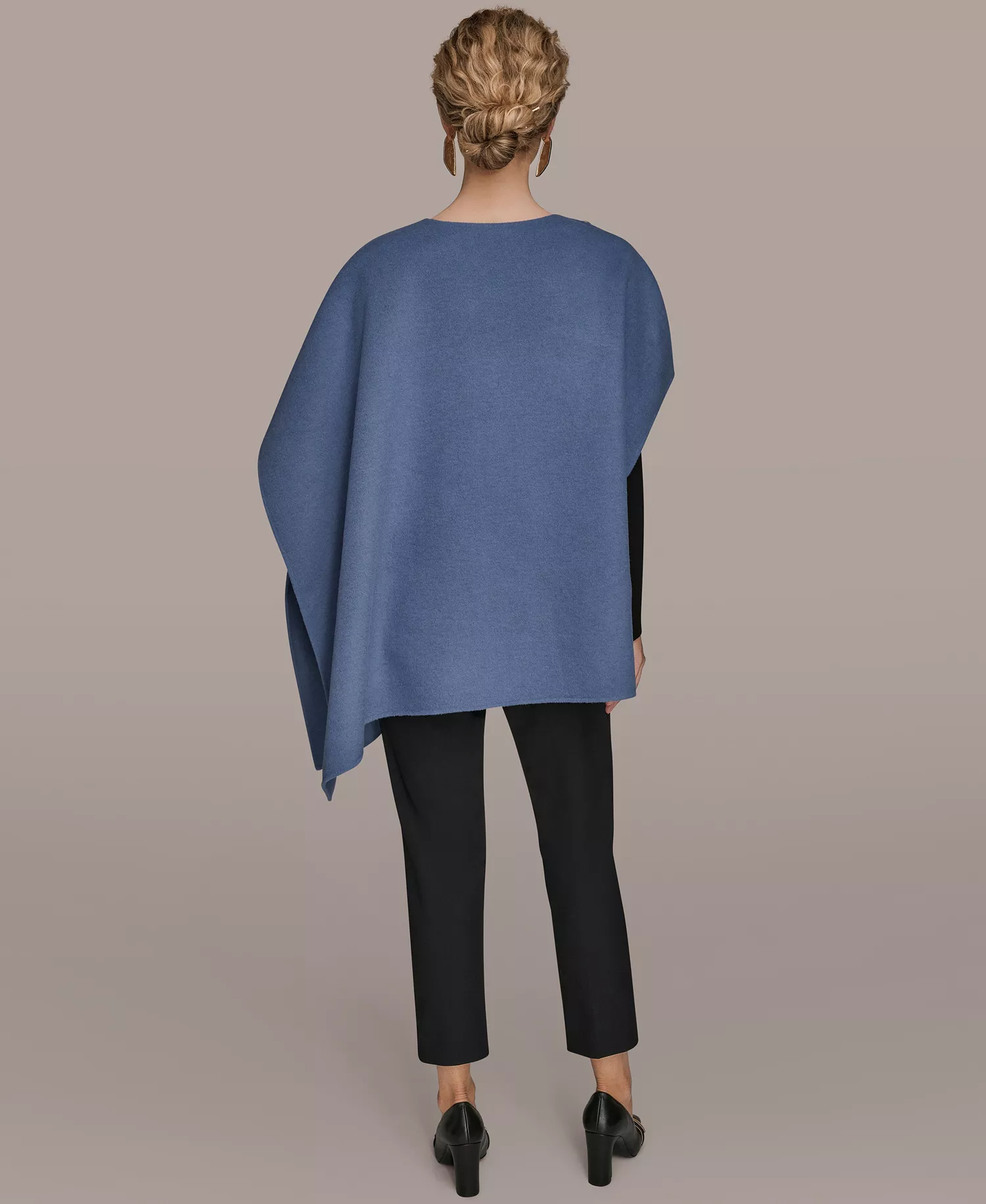 Women's Wool Blend Pull-On Cape Jacket - Tempest - L/XL