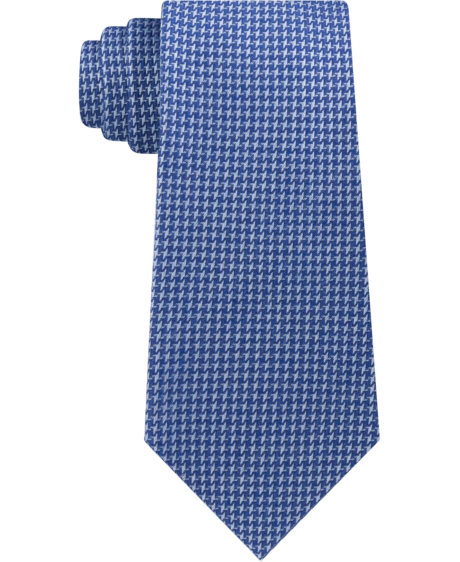 Men's Slim Houndstooth Tie - Indigo - ONE SIZE