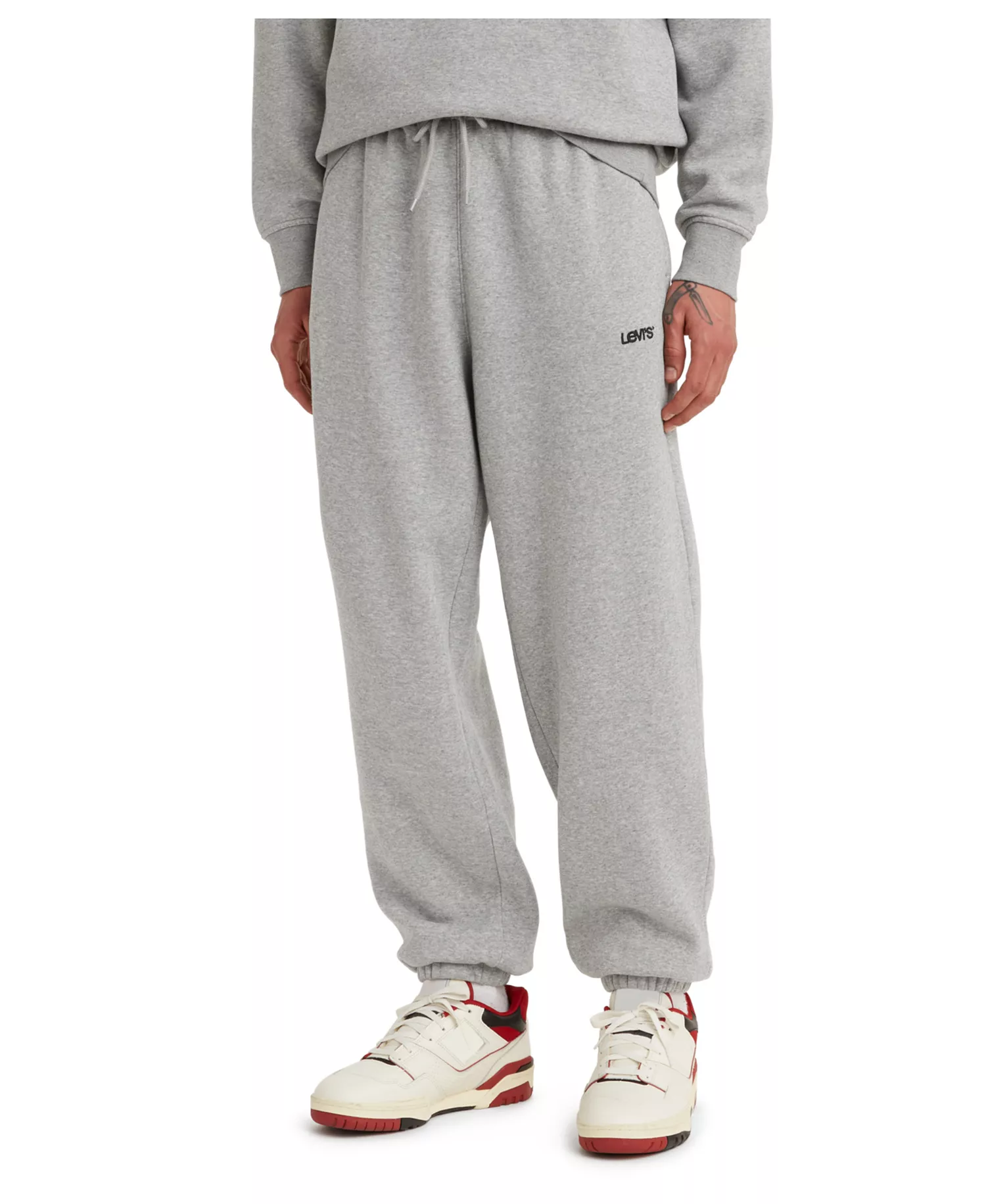 Men's Relaxed Fit Active Fleece Sweatpants - Mid Tone Gray Heather - 2XL