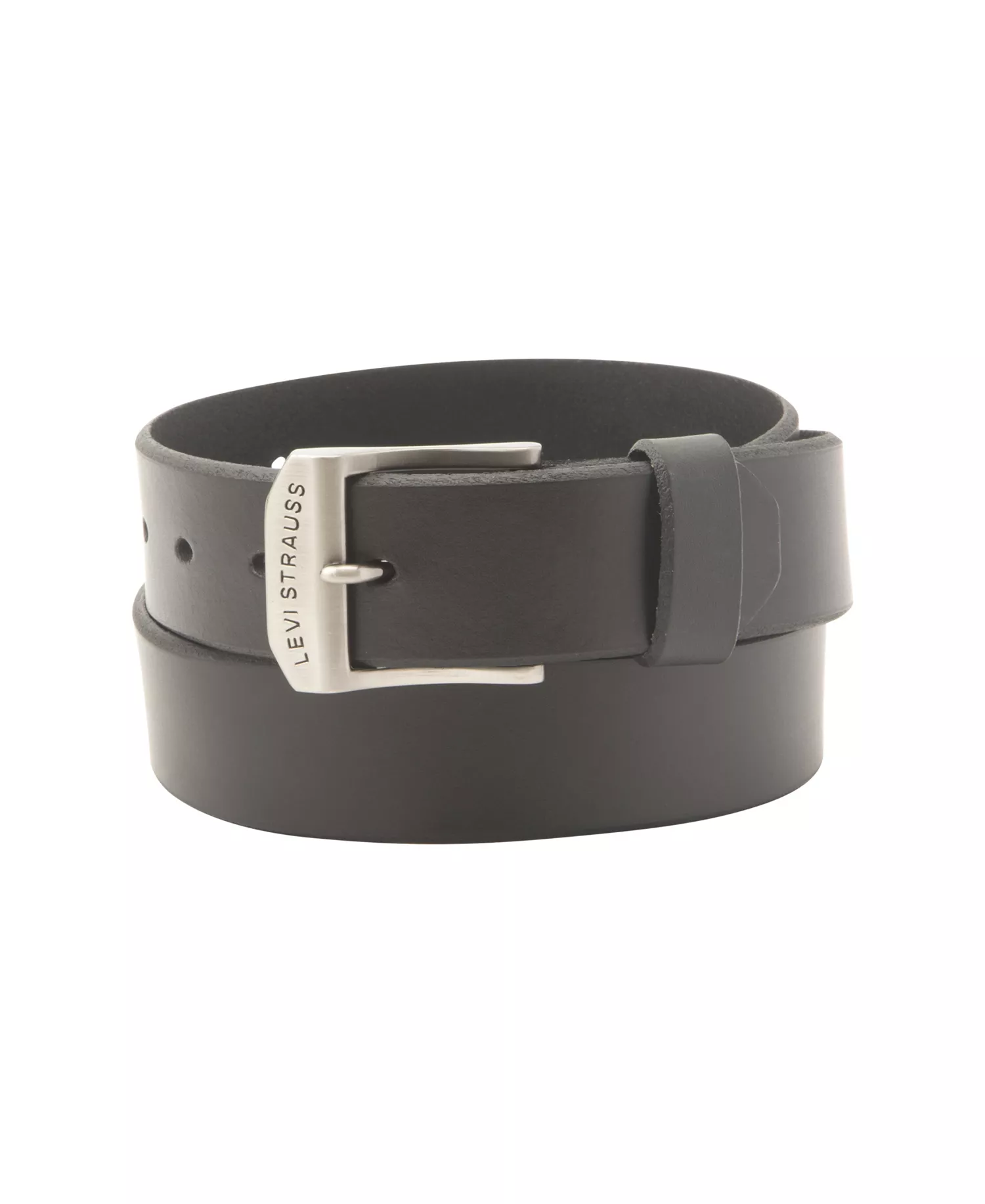 Big-Tall Casual Leather Men's Belt - Black - 46