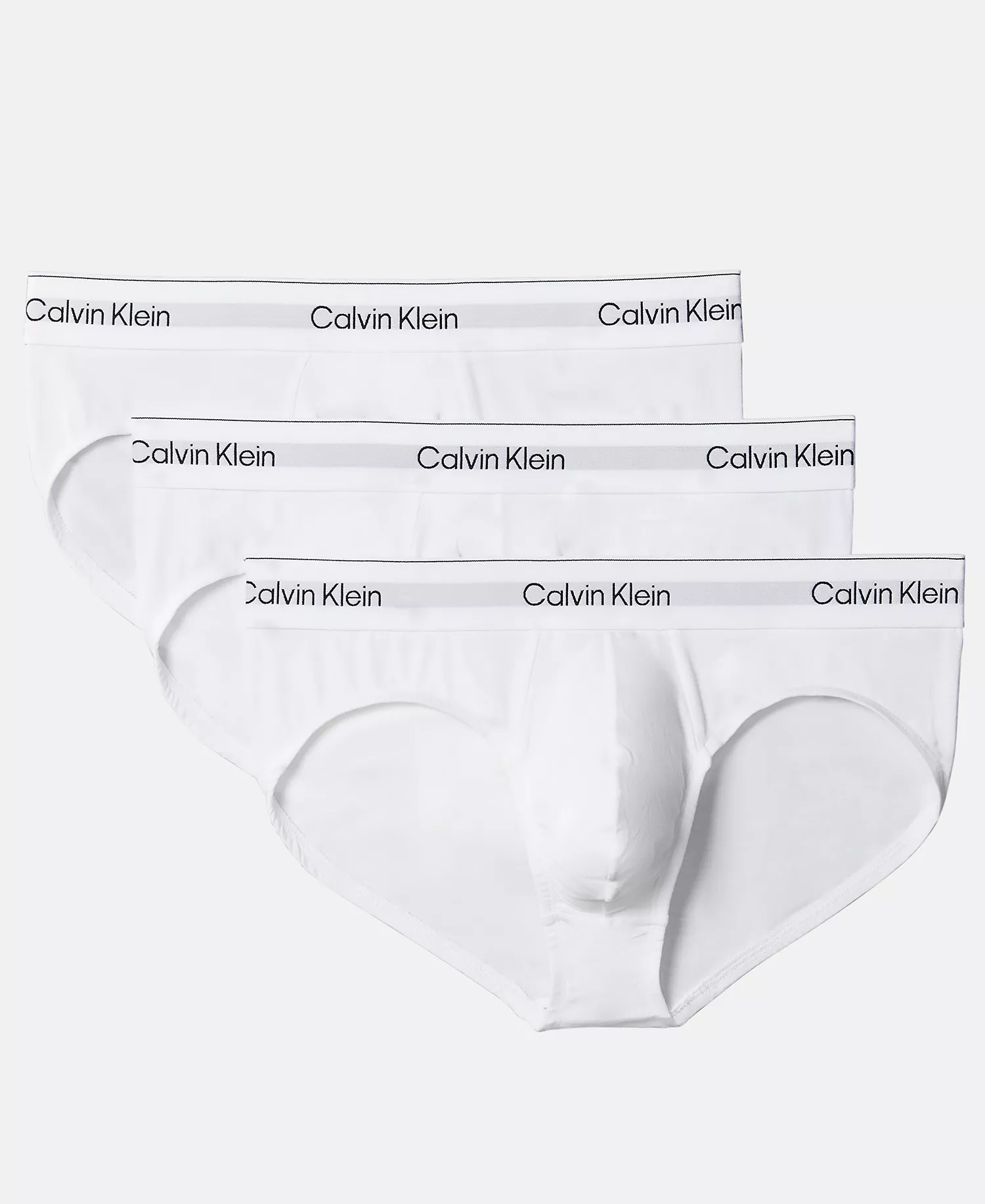 Men's 3-Pk. Icon Stretch Hip Briefs - Black - L