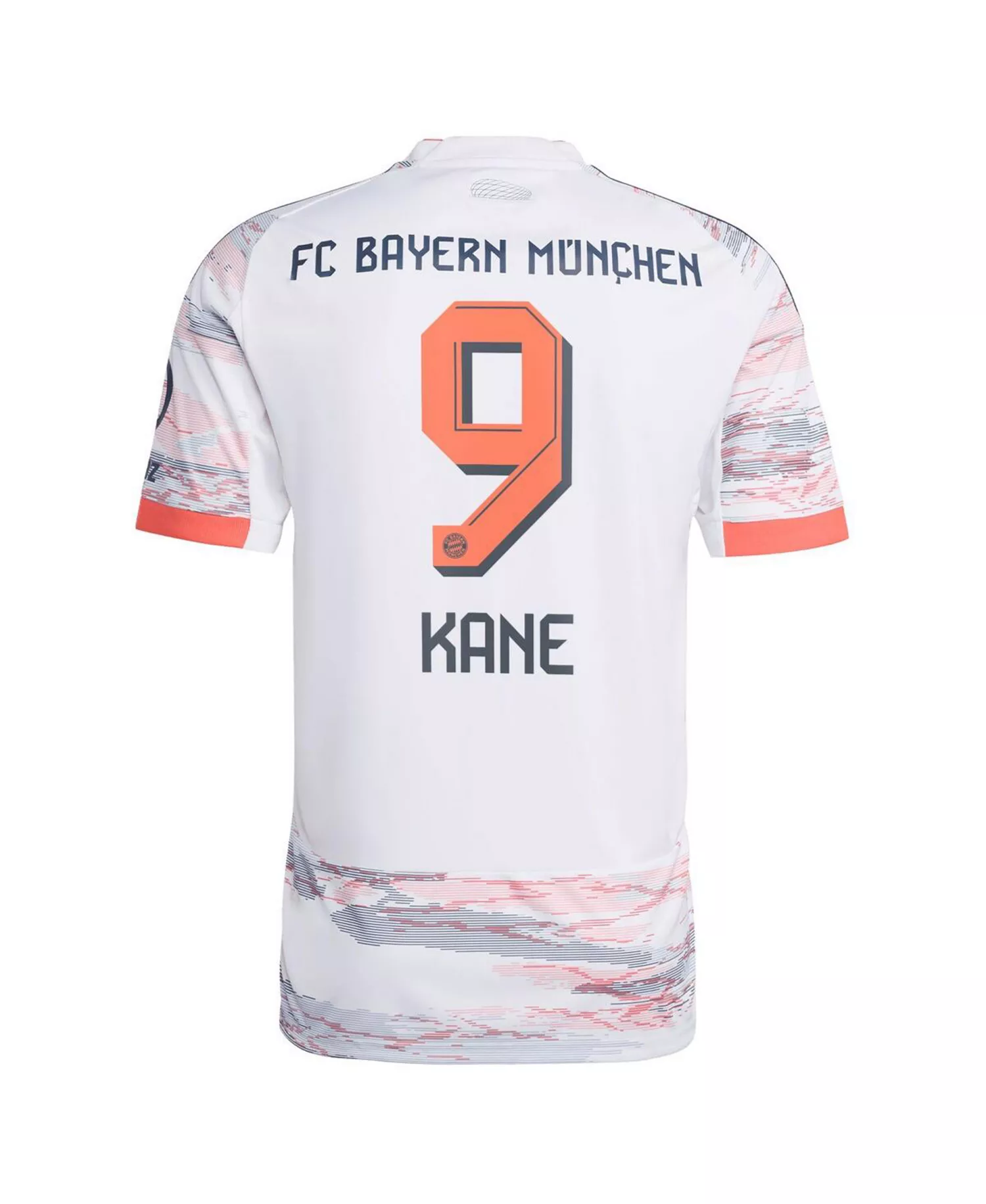 Men's Harry Kane White Bayern Munich 2025/26 Away Replica Player Jersey - White - 2XL
