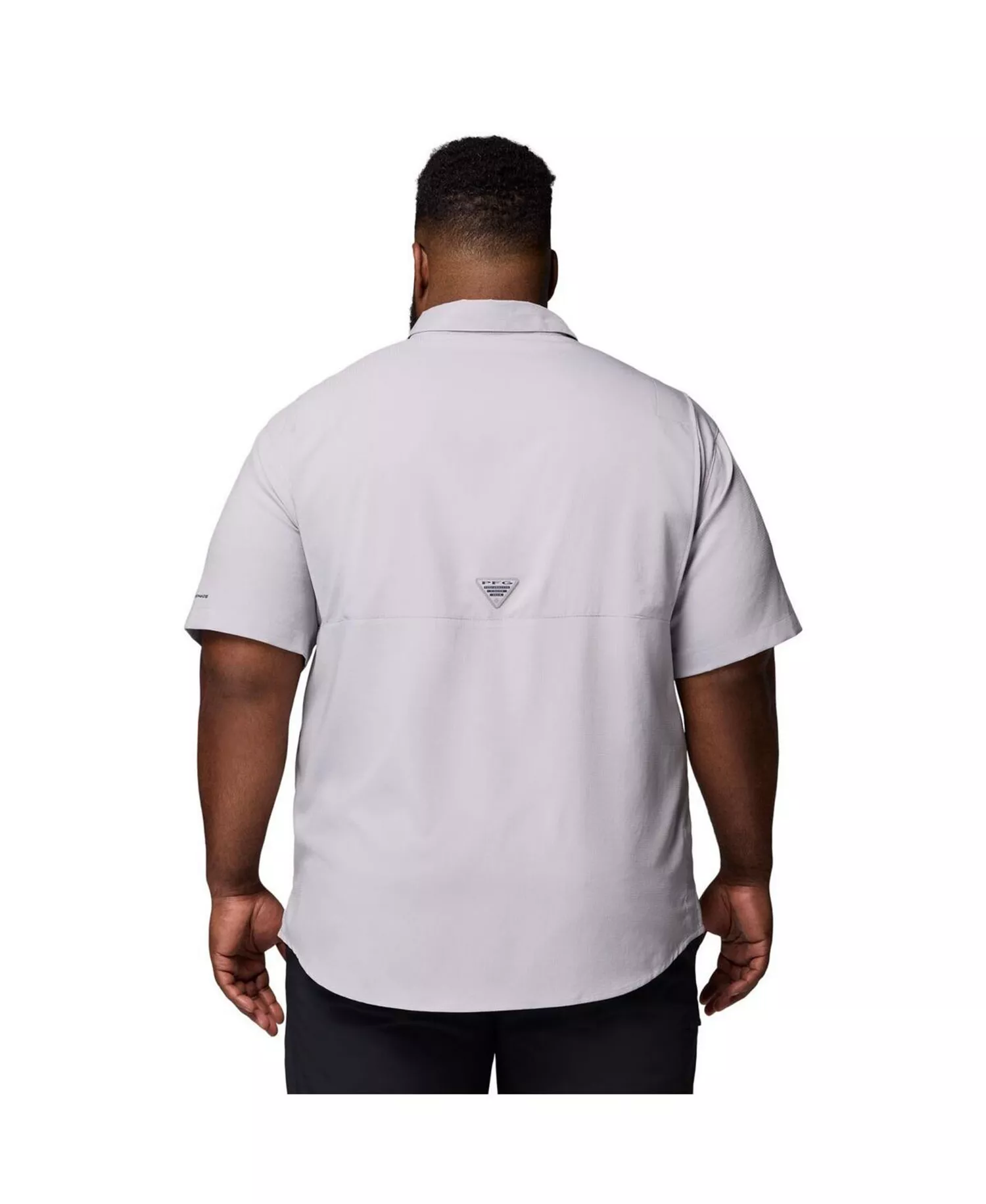 Men's Gray LSU Tigers Big Tall Tamiami Omni-Shade Button-Down Shirt - Gray - 2XT