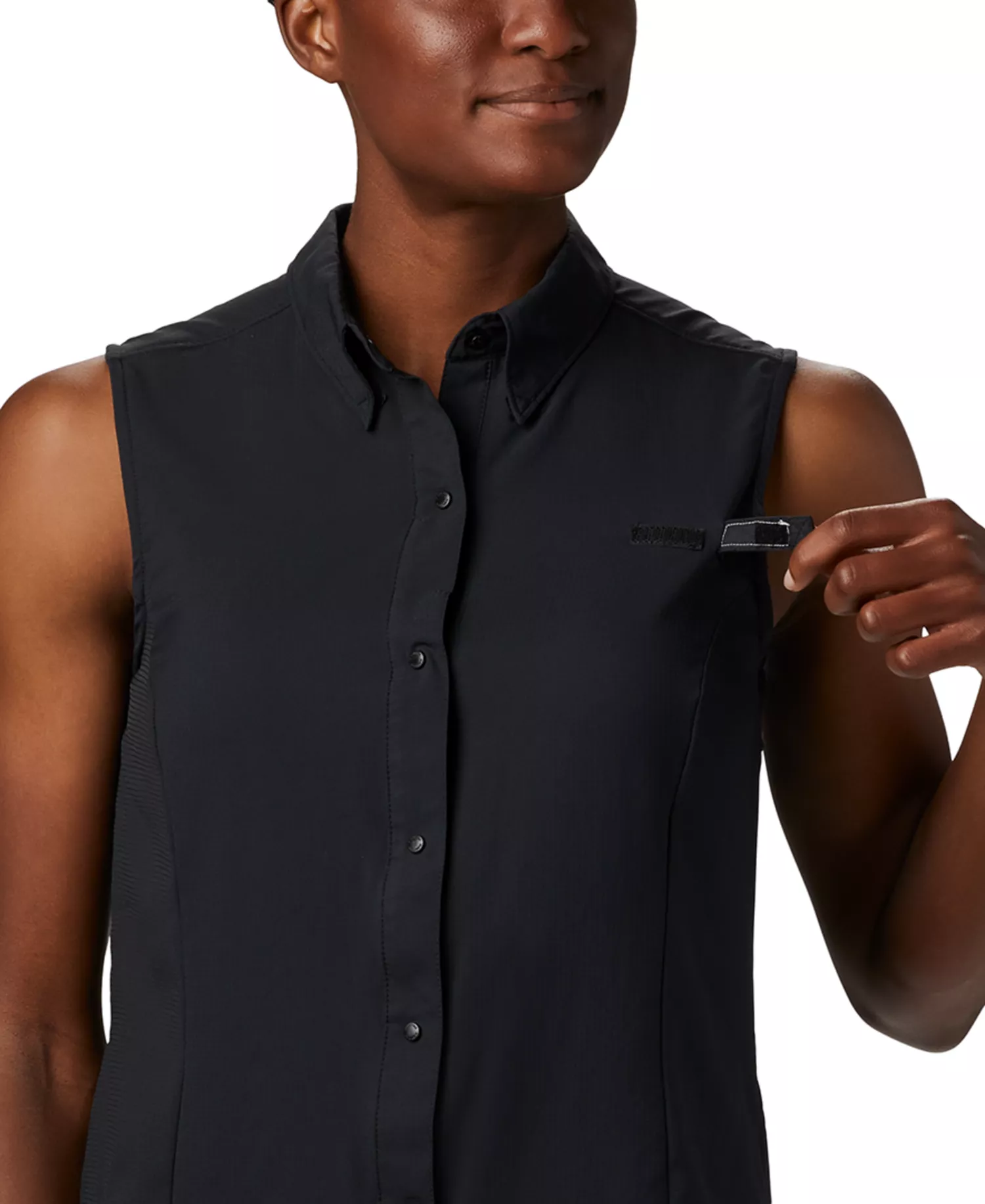 Women's Tamiami Sleeveless Shirt - Black - L
