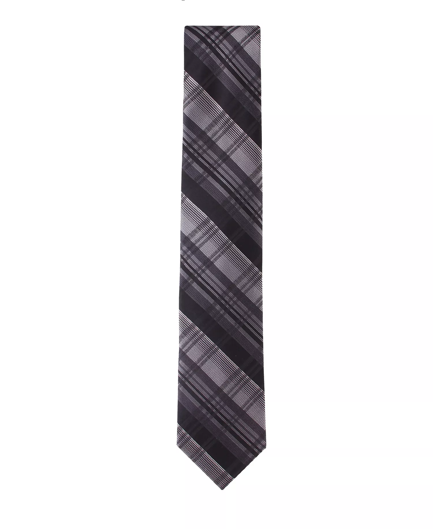 Men's Luke Plaid Tie - Black - ONE SIZE