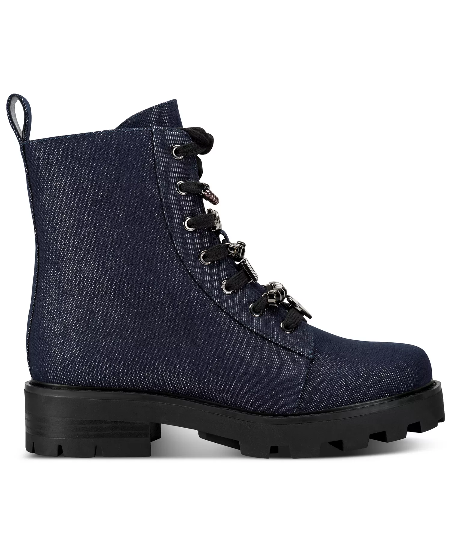 Mela Women's Lace-Up Combat Boots - Dark Navy - 5.5M