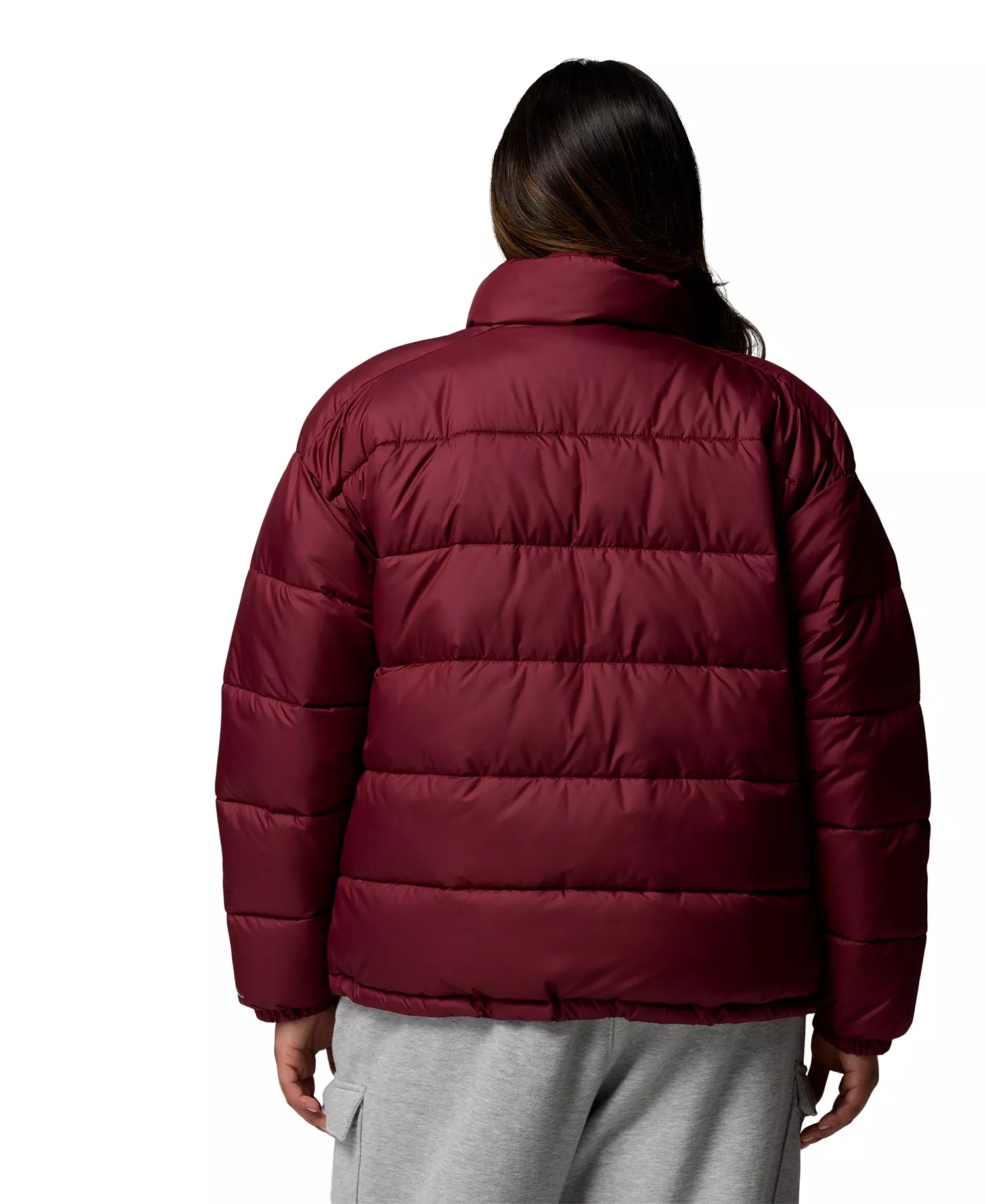 Plus Pike Lake Puffer Jacket - Rich Wine - 1X