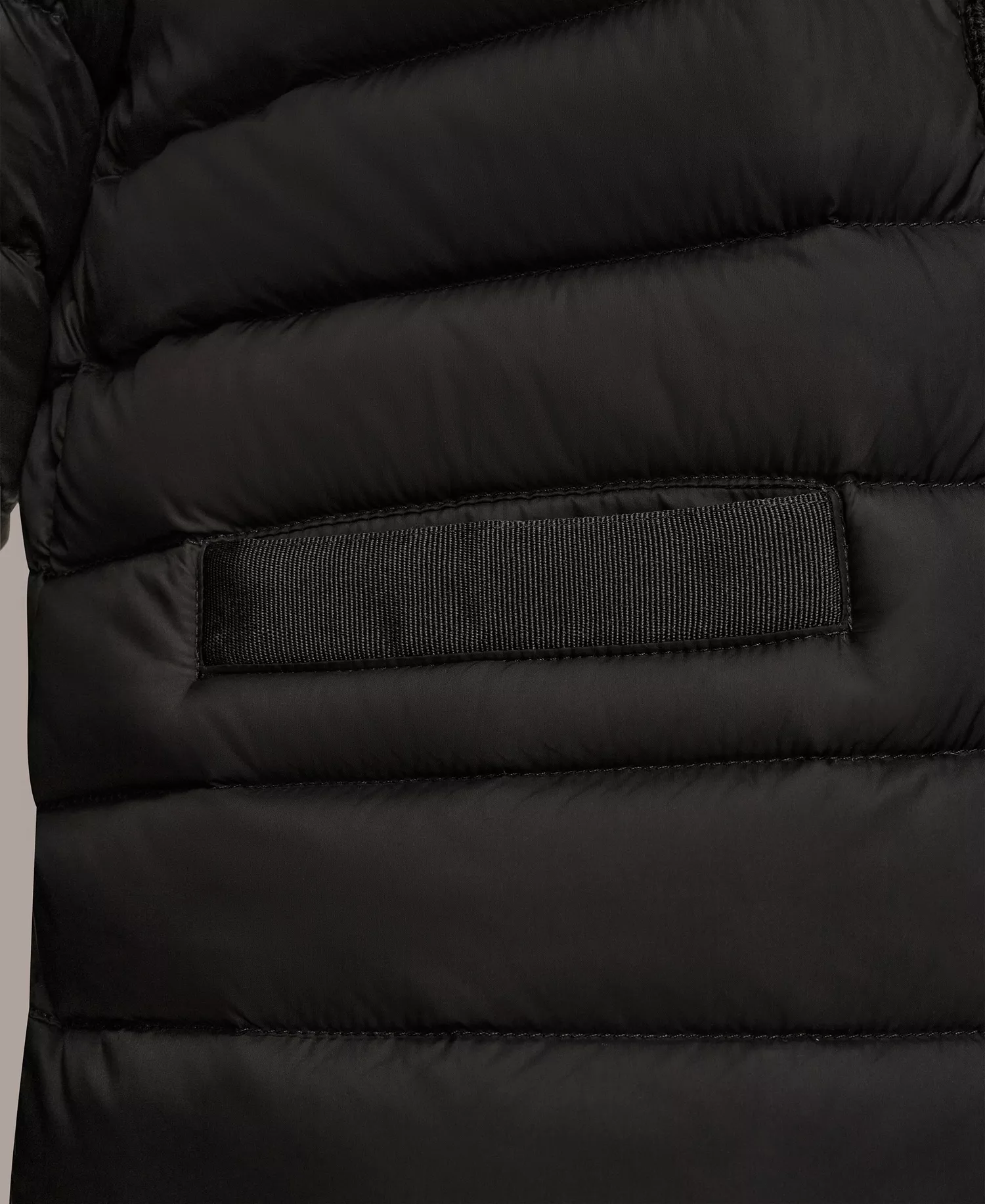 Women's Down Fill Packable Puffer Jacket with Sweater Trim Collar - Black - L