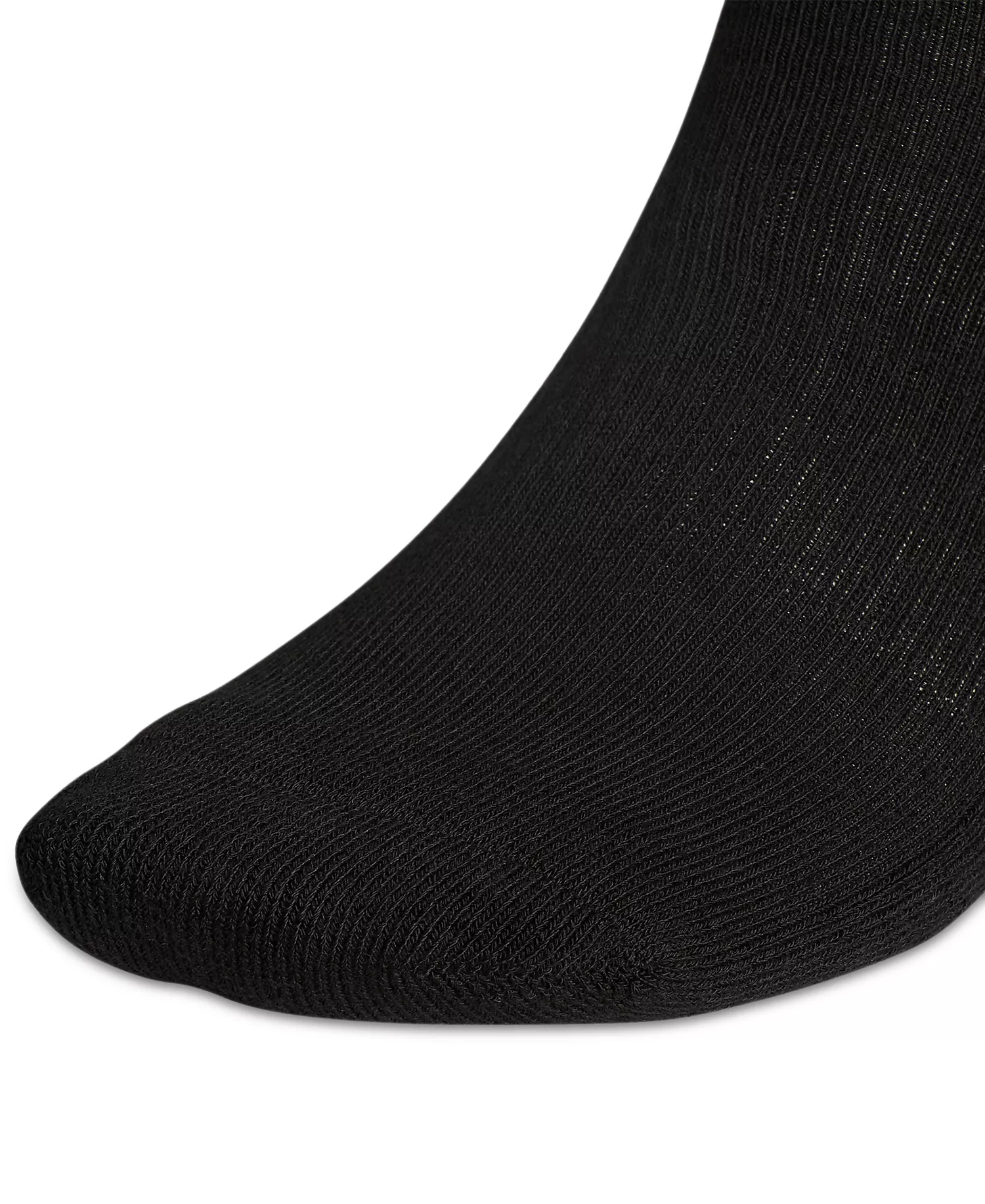 Men's Cushioned Athletic 6-Pack Crew Socks - Black - L (W 10-13 / M 8-12)