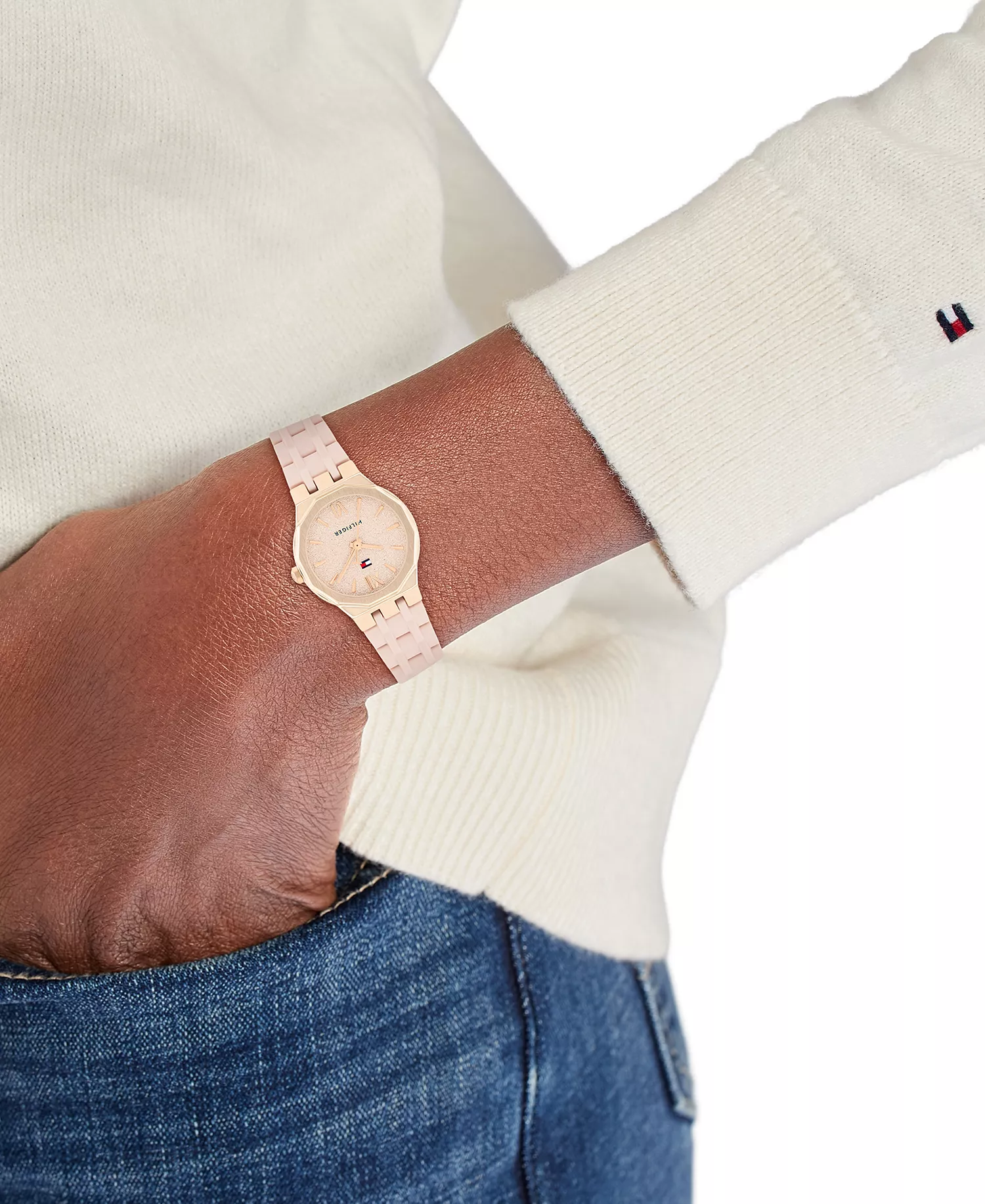 Women's Quartz Blush Silicone Strap Watch, 25mm - Blush - NO SIZE