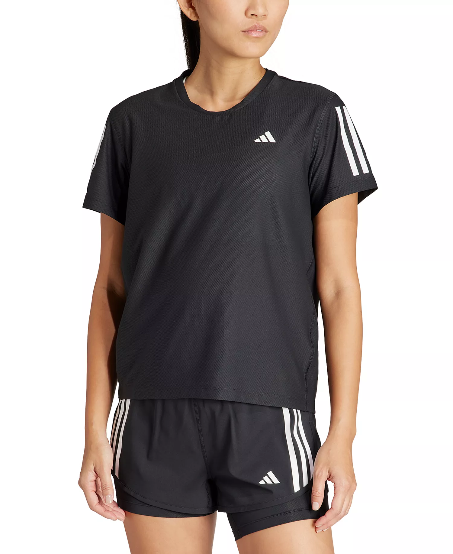 Women's Own The Run Short-Sleeve Running Tee - Black - M